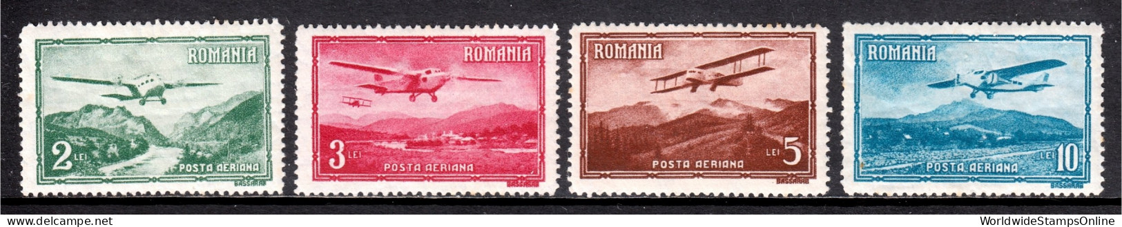 Romania - Scott #C17//C20 - Short Set - MH - See Description - SCV $12 - Unused Stamps