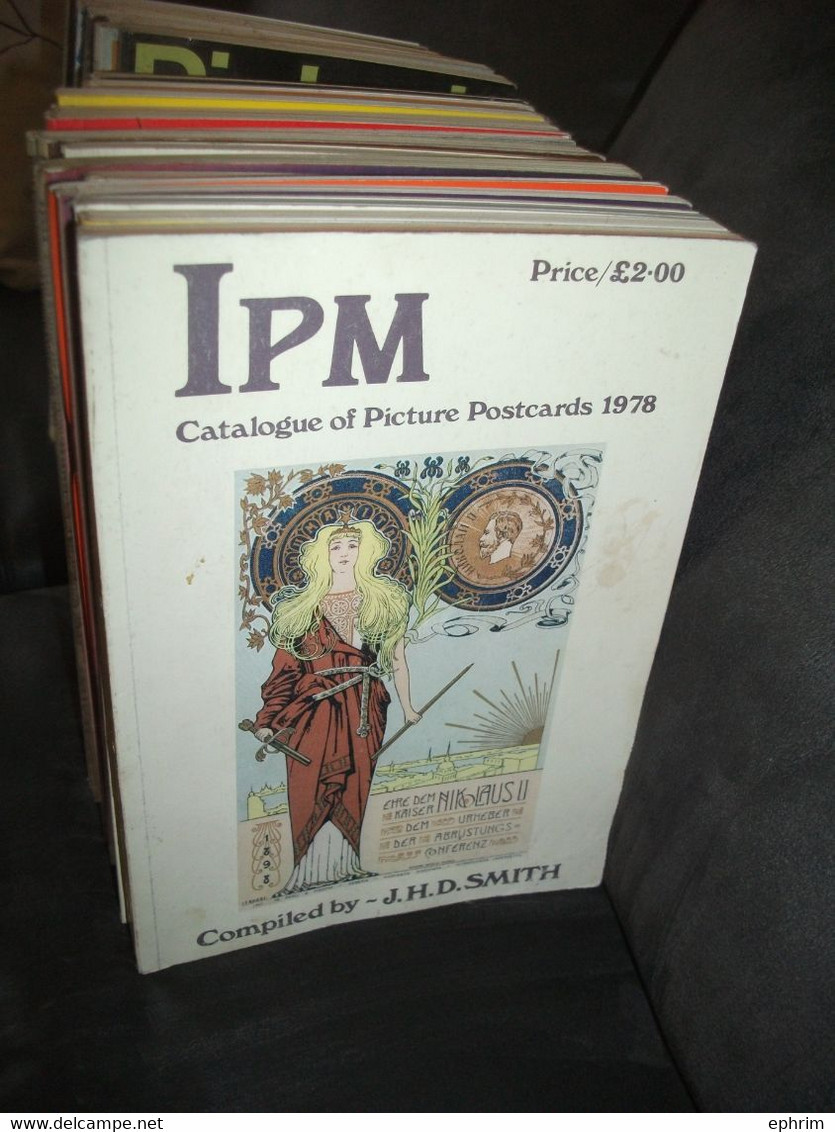 PICTON'S IPM RF ENGLISH PICTURE POSTCARD ANNUAL CATALOGUE CARTOPHILIE LOT DE 35 ARGUS DE CARTES POSTALES ILLUSTRATIONS
