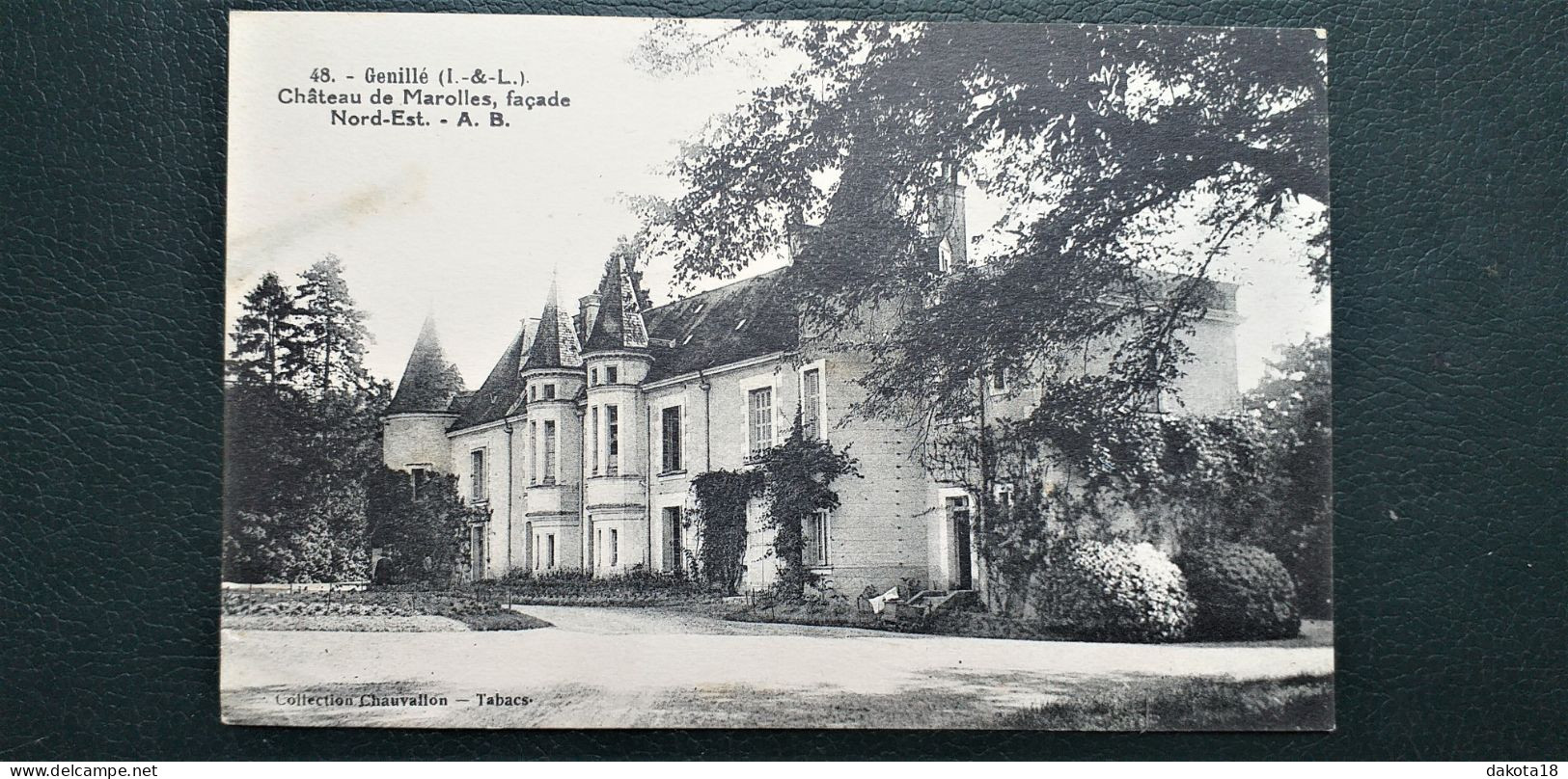 37 , Genillé ,le Château De Marolles , Vue Générale - Genillé