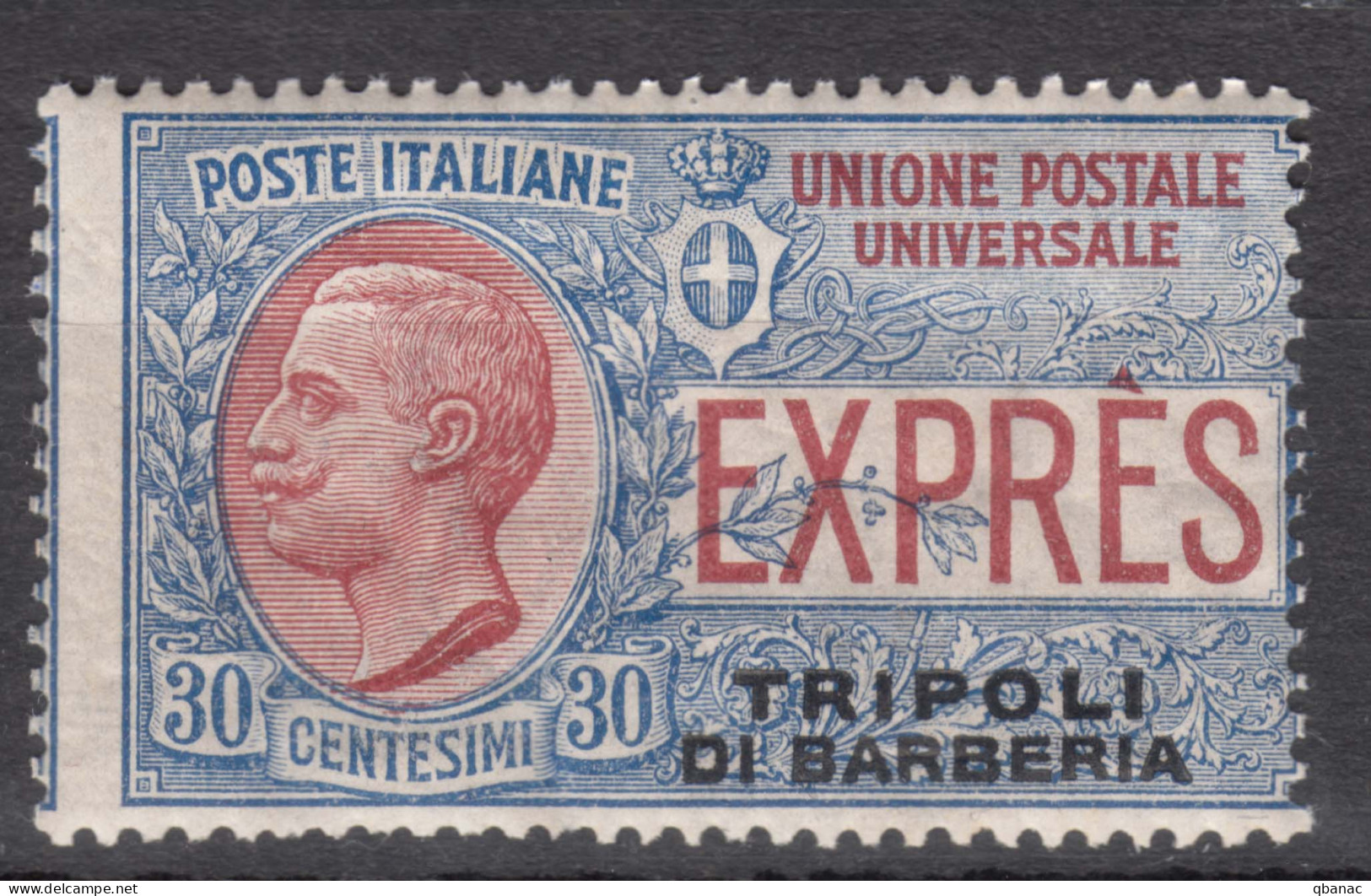 Italy Foreign Offices 1909 Tripoli Di Barberia, Espresso Sassone#2 Mi#12 Mint Never Hinged - Non Classificati