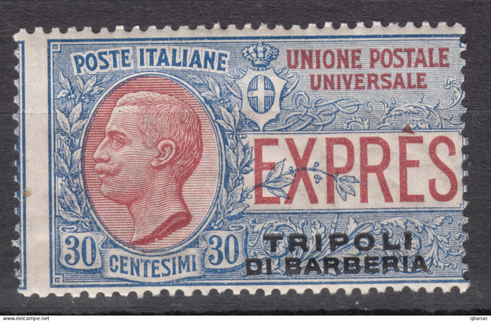 Italy Foreign Offices 1909 Tripoli Di Barberia, Espresso Sassone#2 Mi#12 Mint Never Hinged - Unclassified