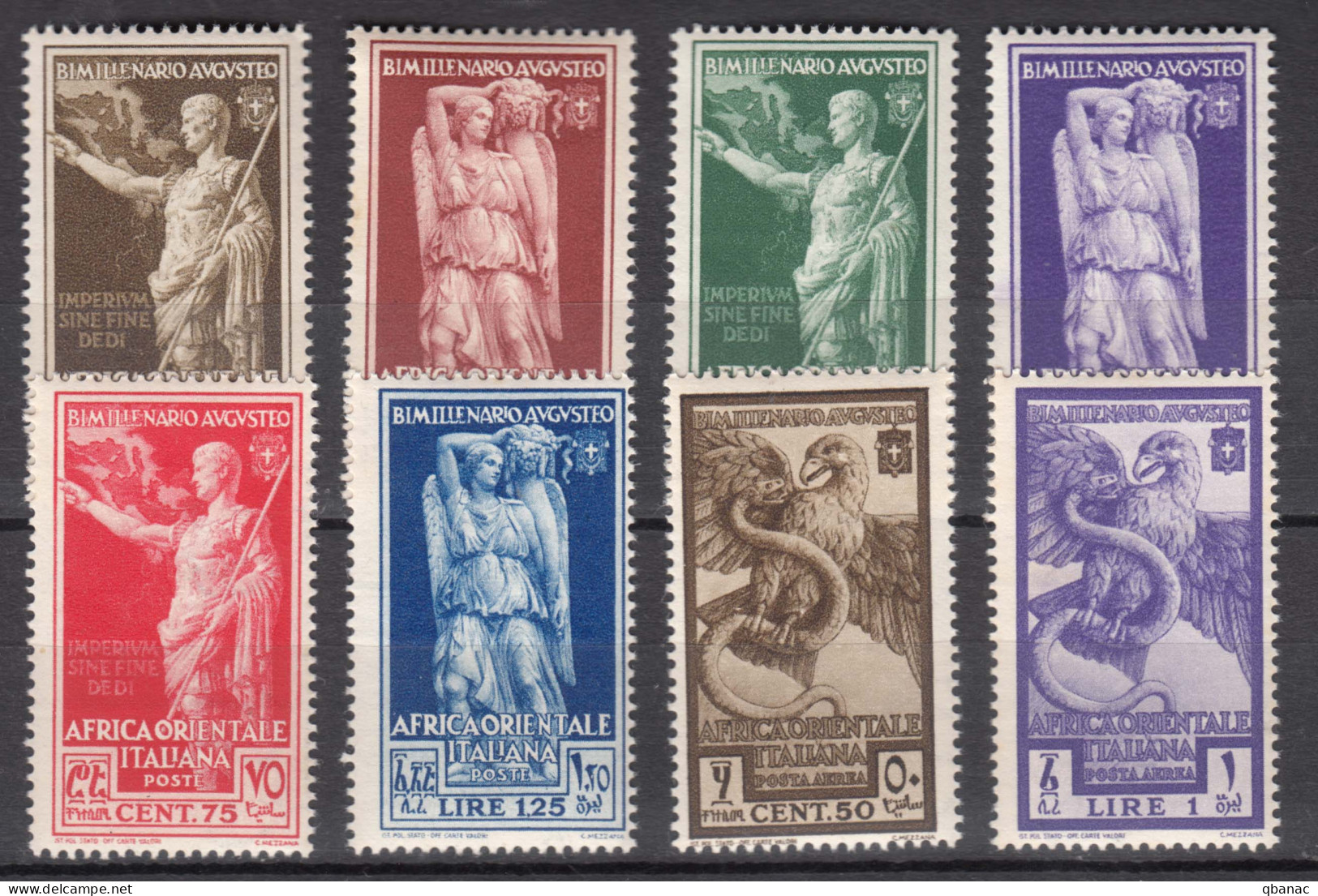 Italy Colonies East Africa 1938 Sassone#21-26 + Posta Aerea #A14-A15 Mint Never Hinged - Afrique Orientale Italienne