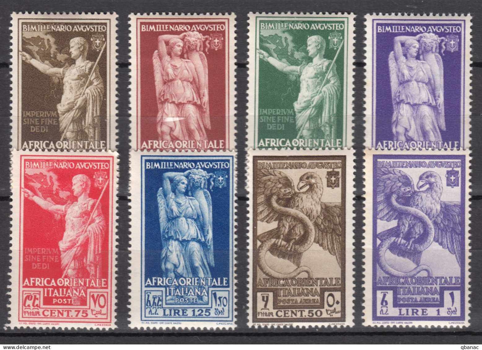 Italy Colonies East Africa 1938 Sassone#21-26 + Posta Aerea #A14-A15 Mint Never Hinged - Italiaans Oost-Afrika