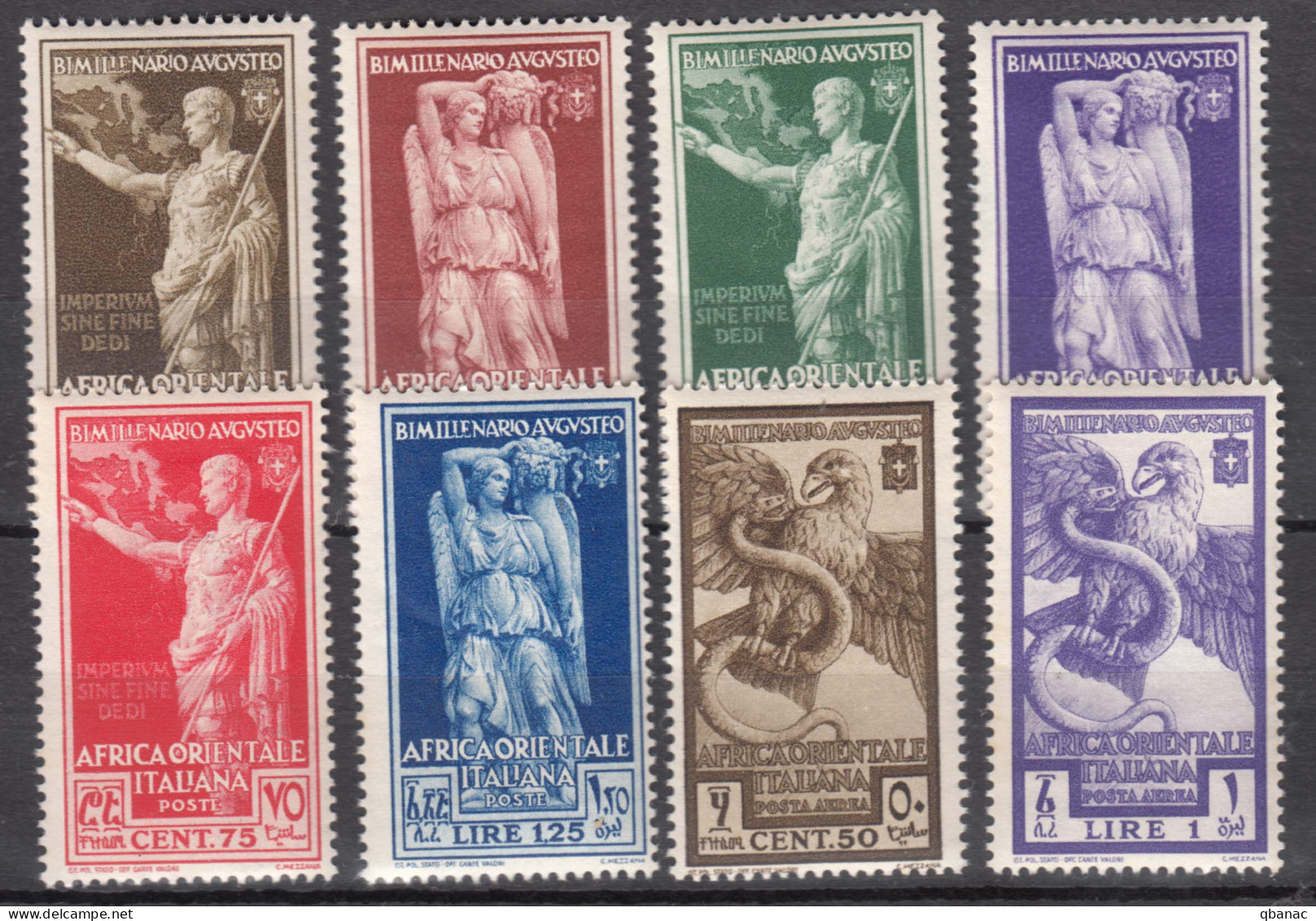 Italy Colonies East Africa 1938 Sassone#21-26 + Posta Aerea #A14-A15 Mint Never Hinged - Africa Orientale Italiana