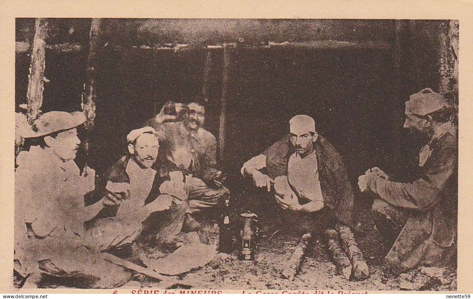 Série Des Mineurs - N° 6 - Le Casse Croûte Dit Le Briquet - Mines