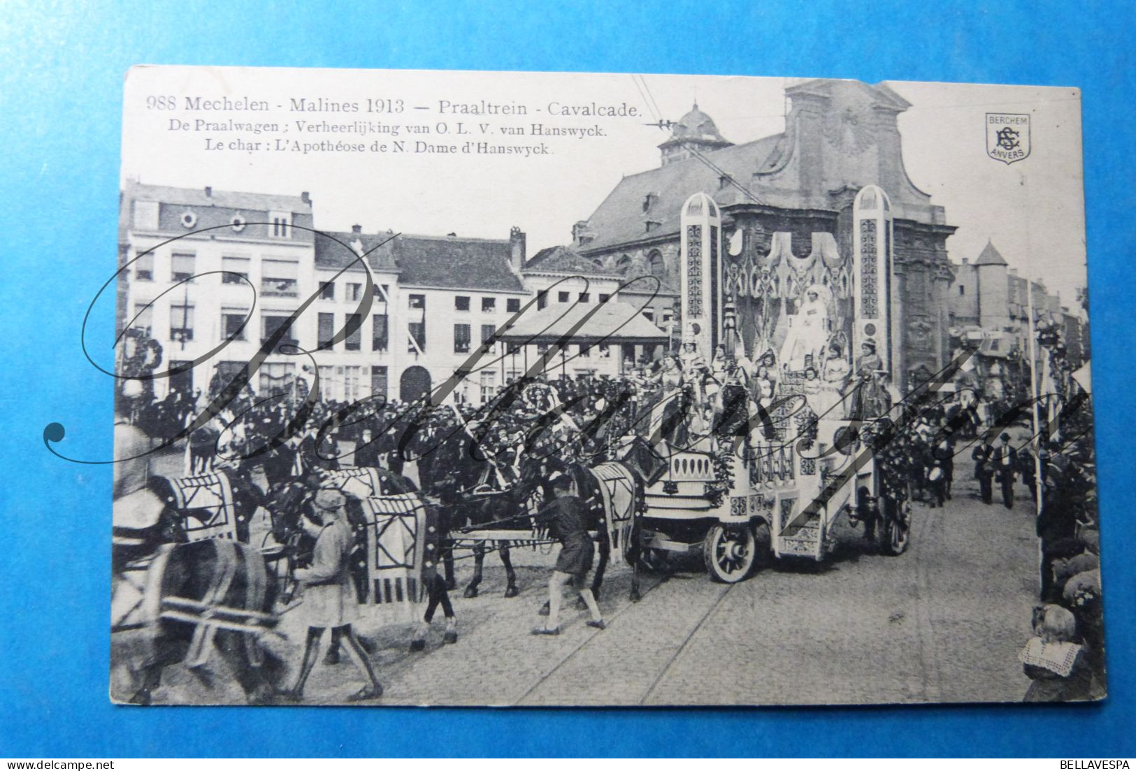 Mechelen Procession Praalstoet O.L.V. Van Hanswyck Le Char.  N°988 - Mechelen