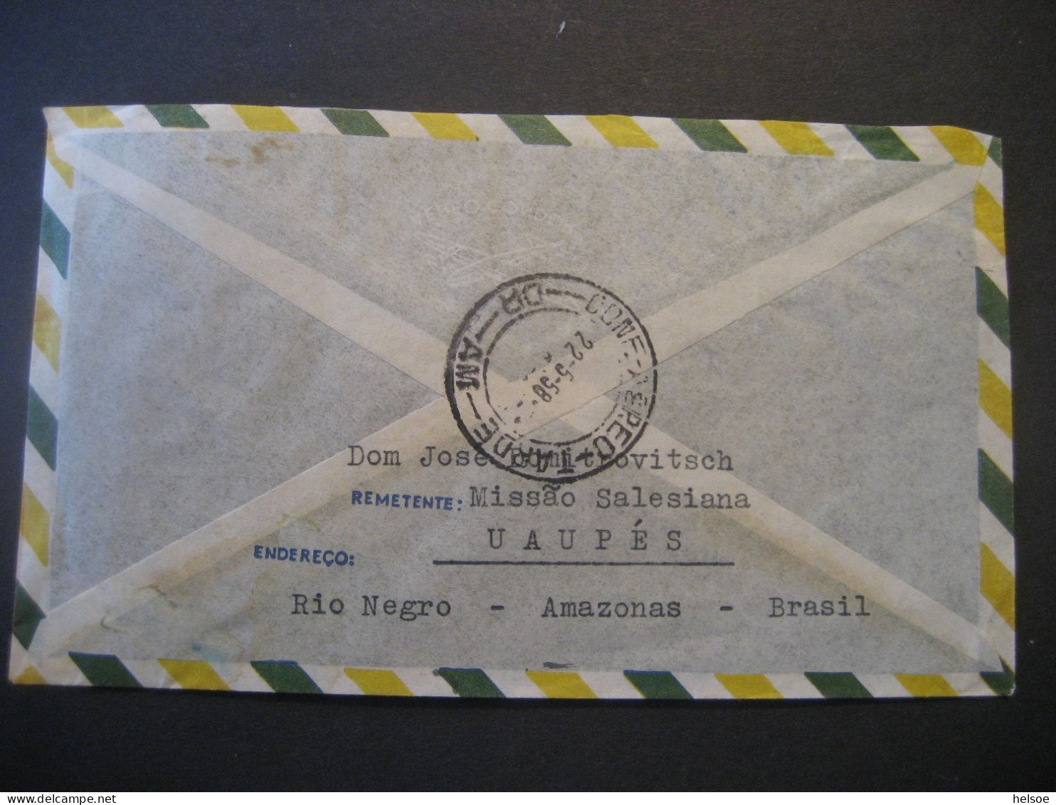 Brasilien- Luftpost Geschäfts-Brief Gelaufen Von Uaupes Nach Stadl Paura - Lettres & Documents