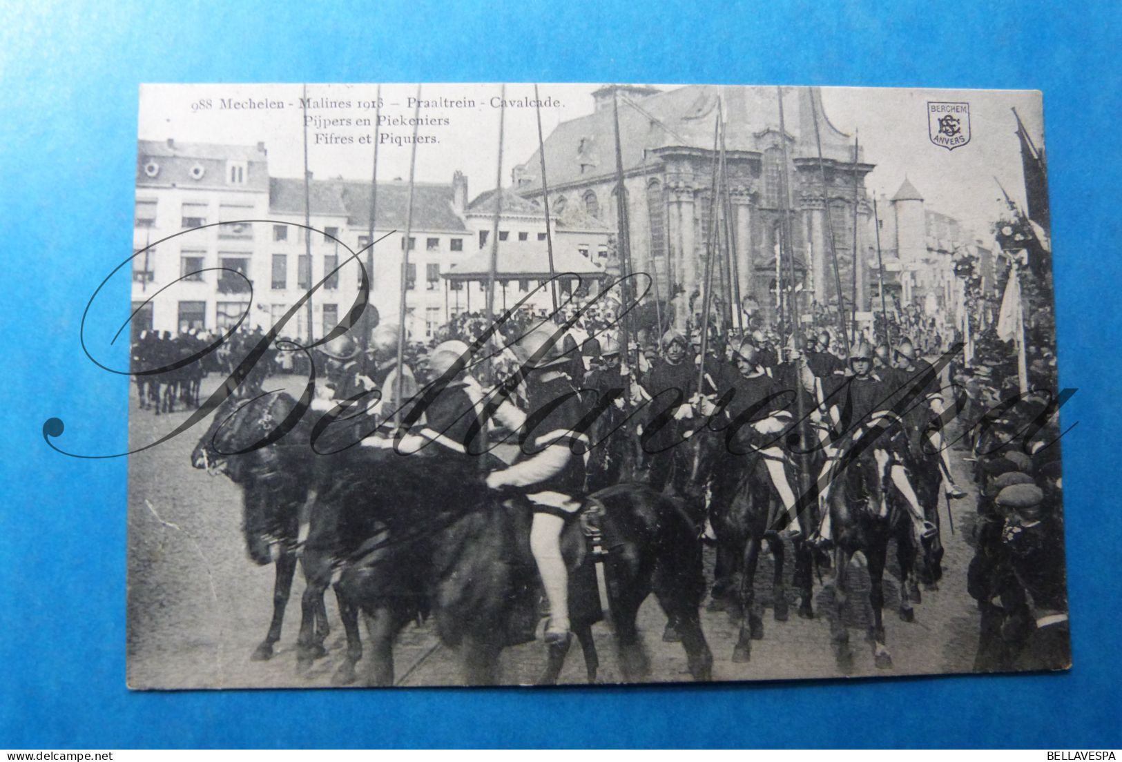 Mechelen Procession Praalstoet Pijpers En Piekeniers.  1913 - Mechelen