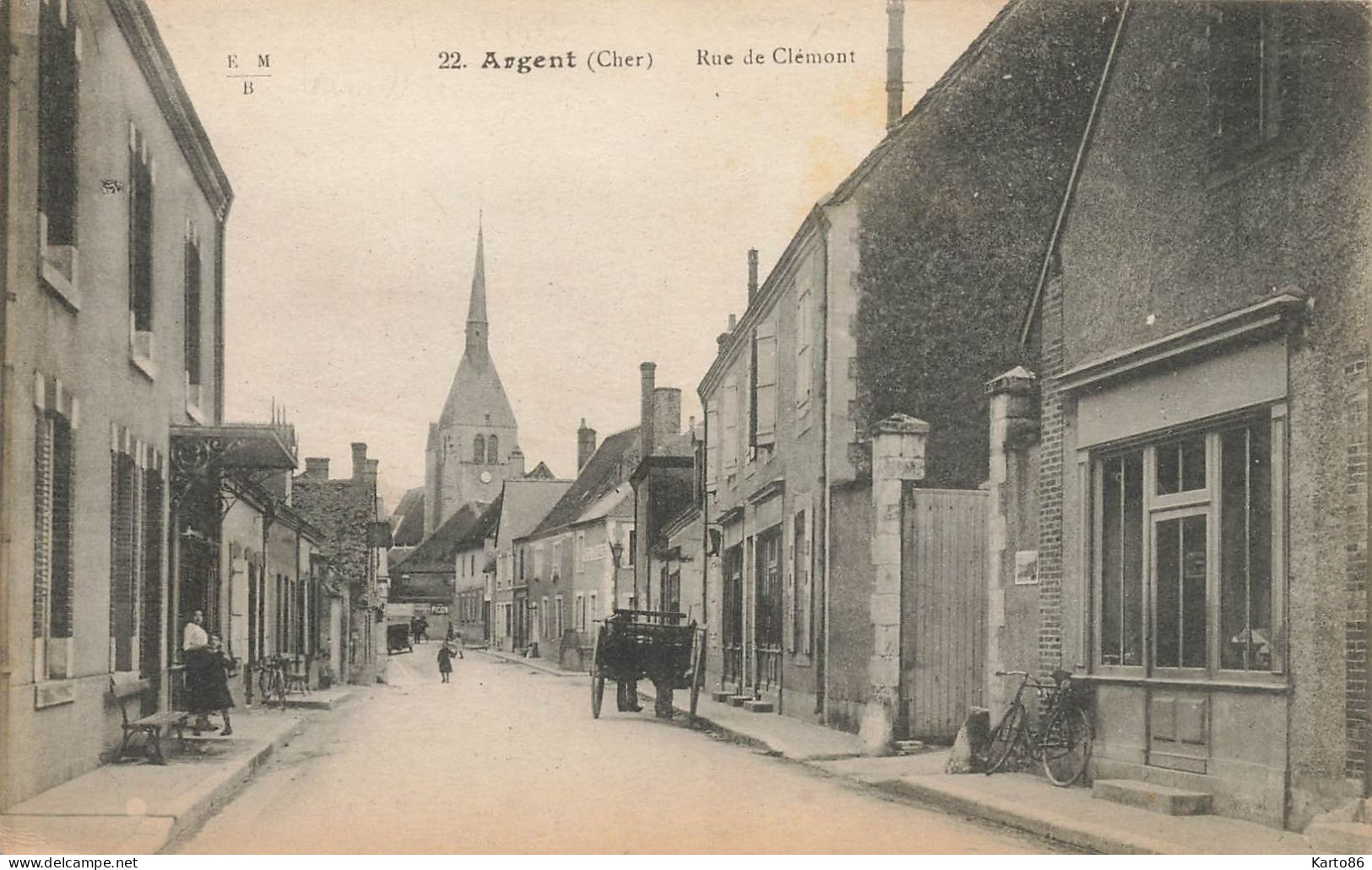 Argent * La Rue De Clémont * Attelage - Argent-sur-Sauldre