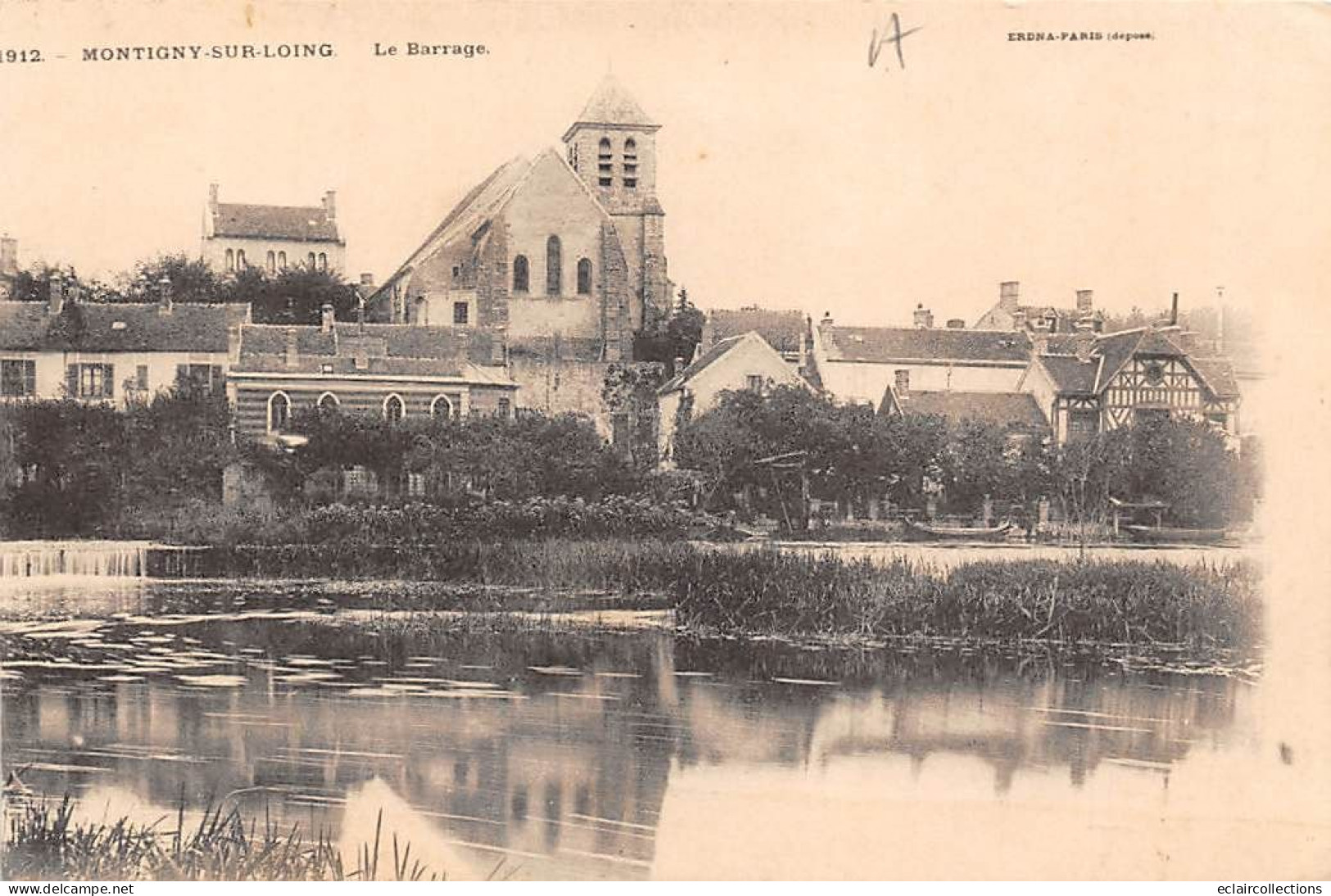 Montigny Sur Loing           77          Le Barrage     N° 1912     (voir Scan) - Autres & Non Classés