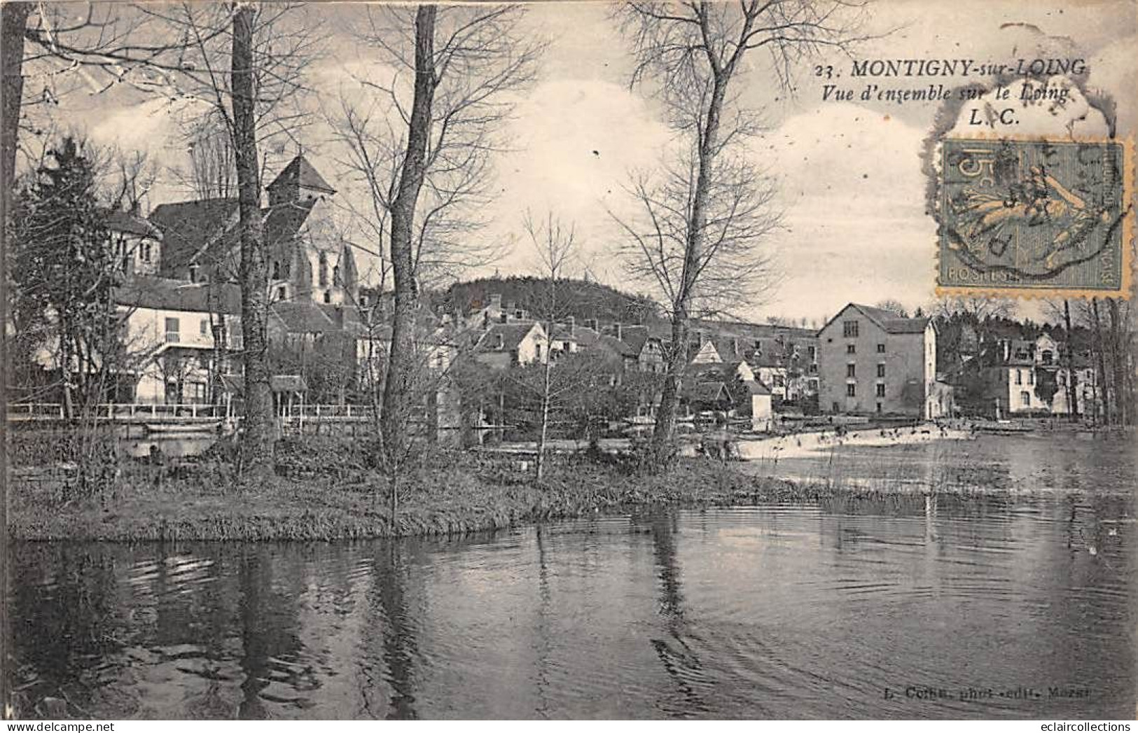 Montigny Sur Loing           77          Vue D'ensemble Sur Le Loing     (voir Scan) - Otros & Sin Clasificación