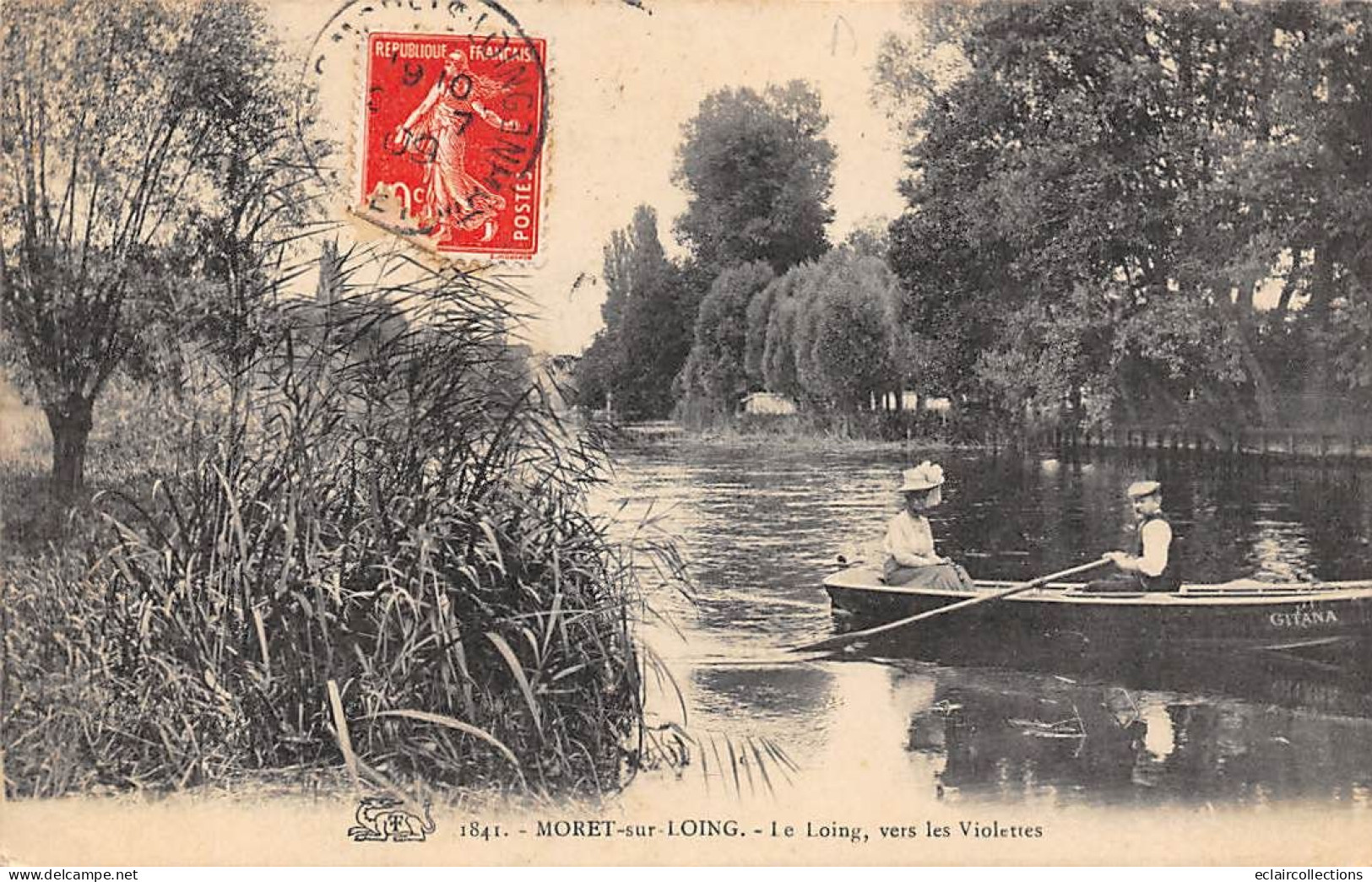 Moret Sur Loing           77         Le Loing Vers Les Violettes           N° 1841    (voir Scan) - Moret Sur Loing