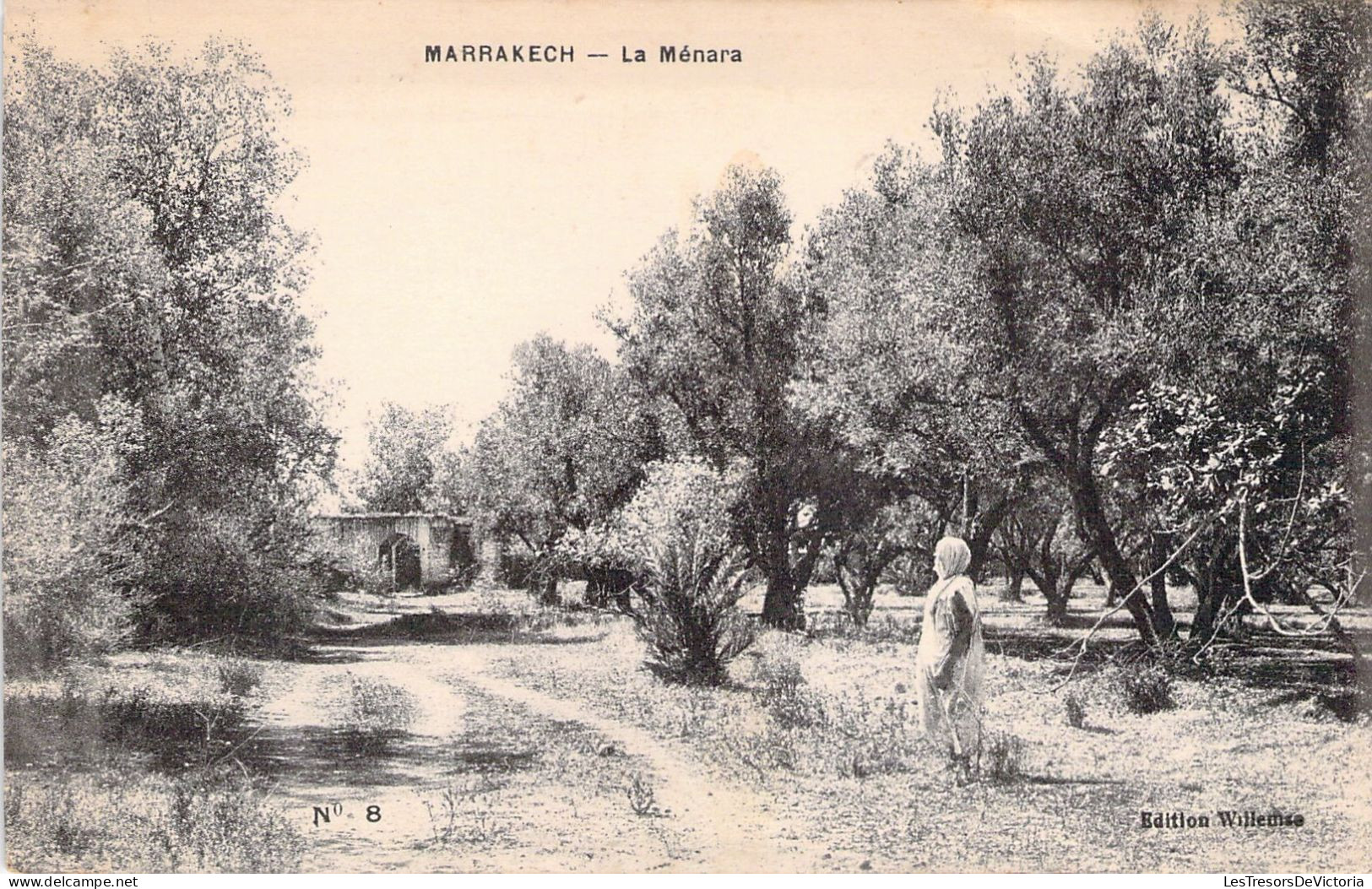 MAROC - Marrakech - La Ménara - Carte Postale Ancienne - Marrakesh