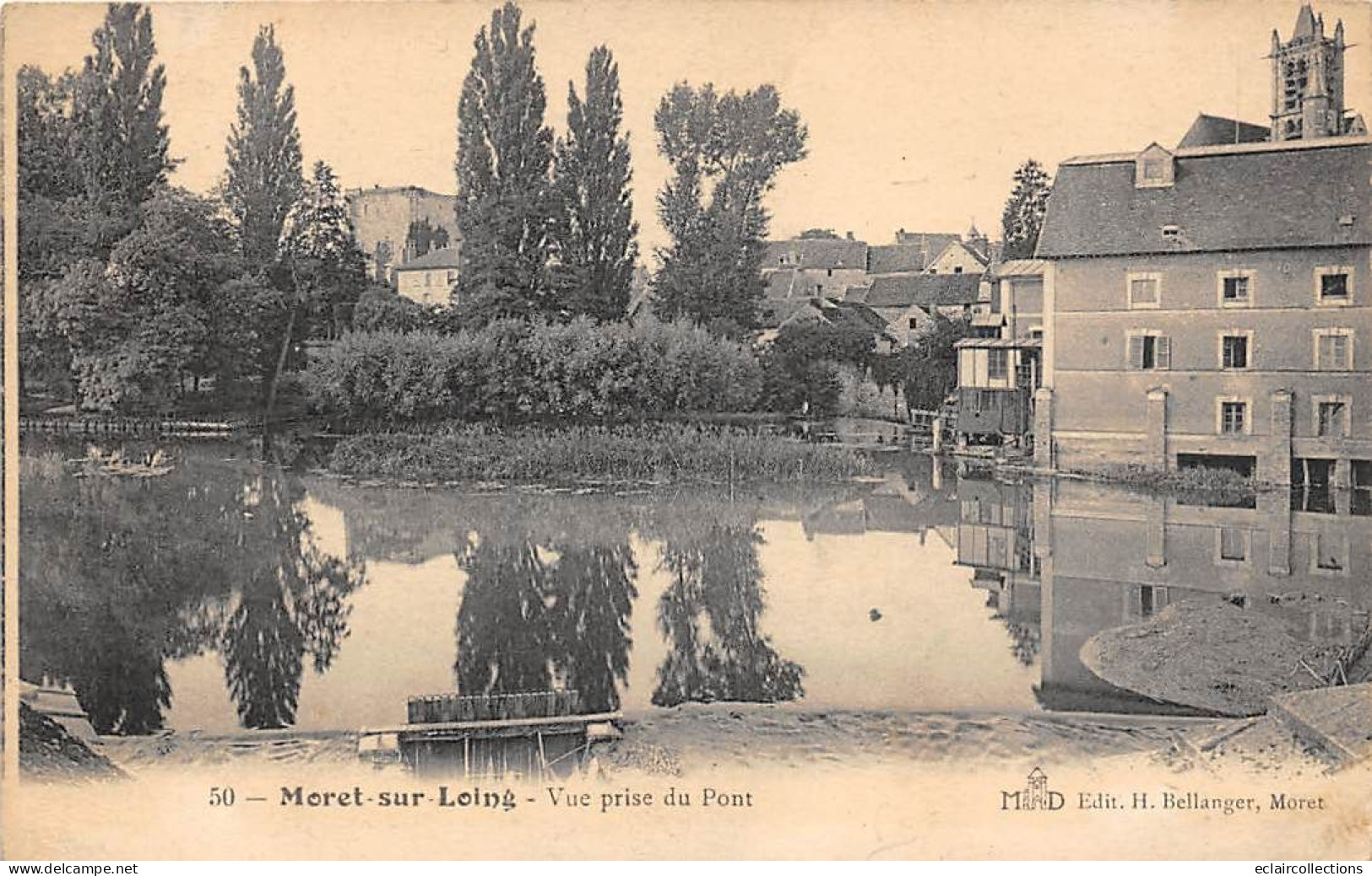 Moret Sur Loing           77         Vue Prise Du Pont        N° 50    (voir Scan) - Moret Sur Loing