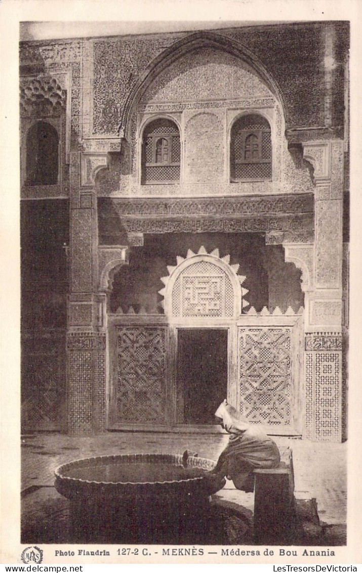 MAROC - MEKNES - Médersa De Bou Anania - Carte Postale Ancienne - Meknès