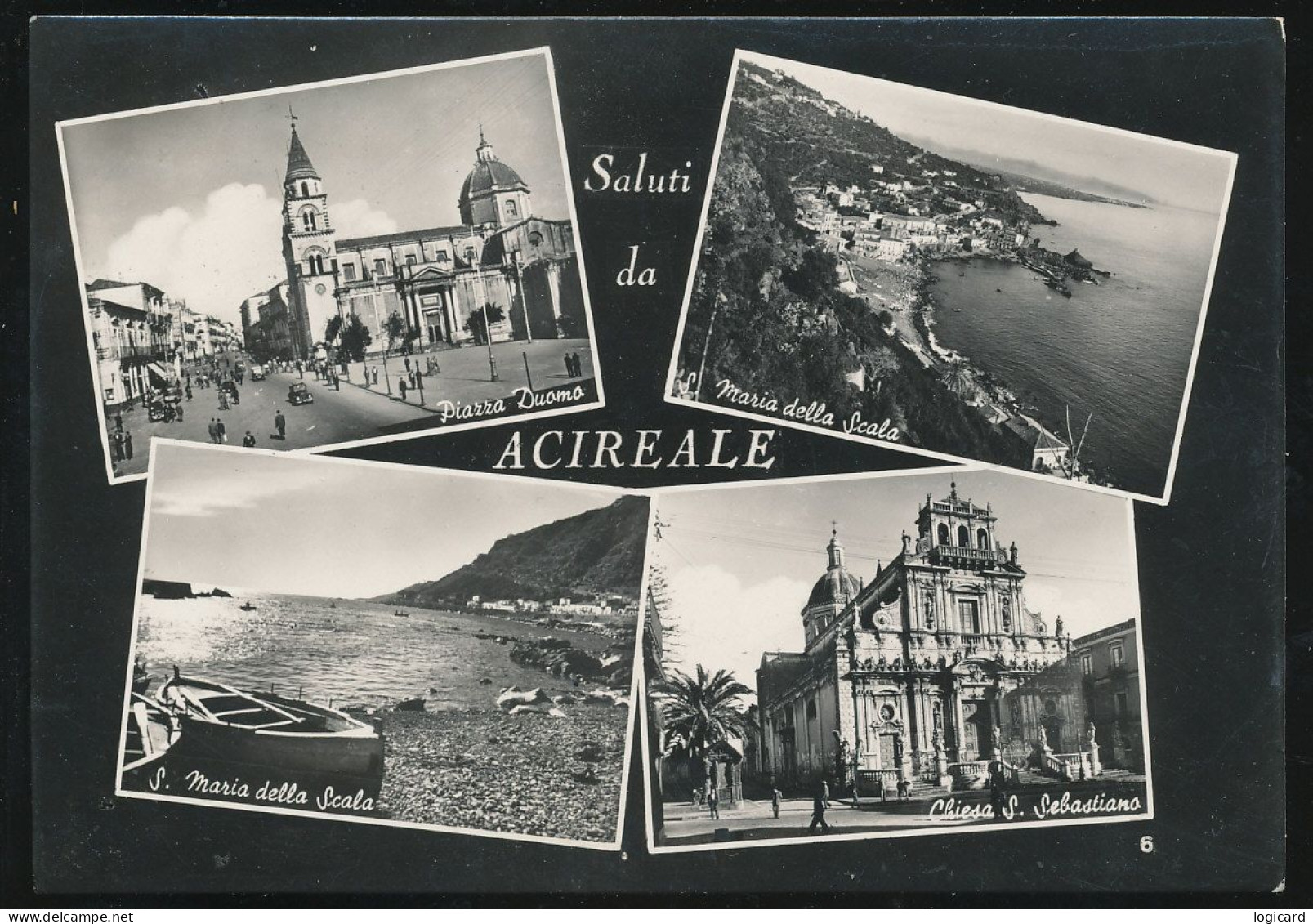 ACIREALE - SALUTI 1956 - Acireale