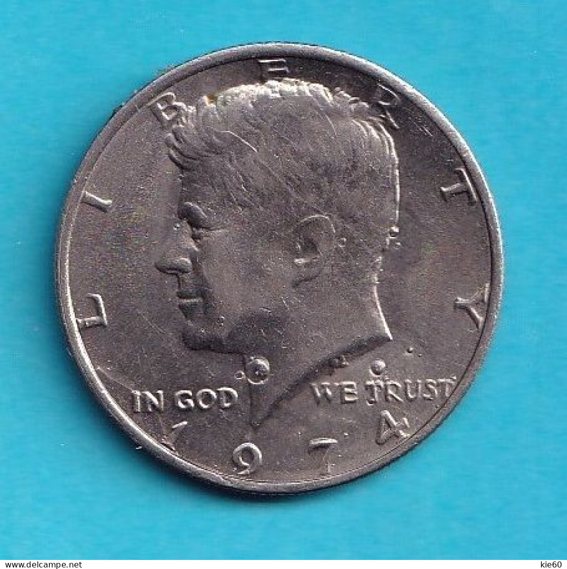 United States  - 1974 -  0, 5 Dollar  - KM202b - 1964-…: Kennedy