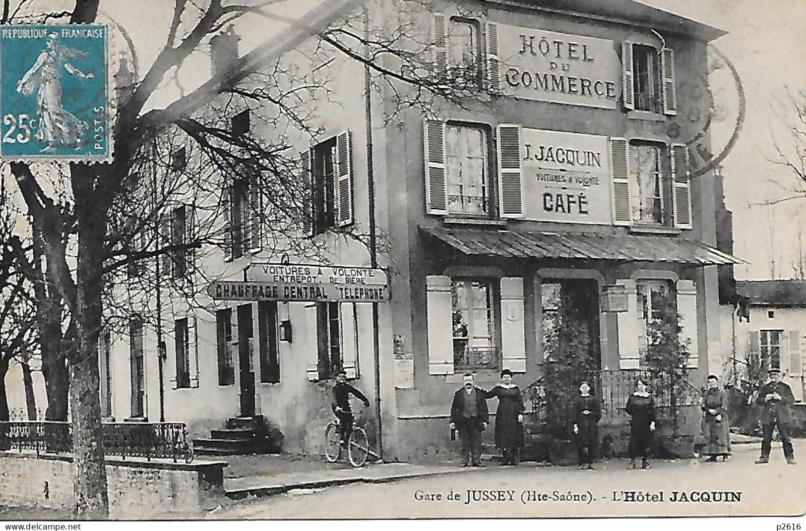 JUSSEY -  1926 -  GARE DE JUSSEY -  L HOTEL JACQUIN - Jussey