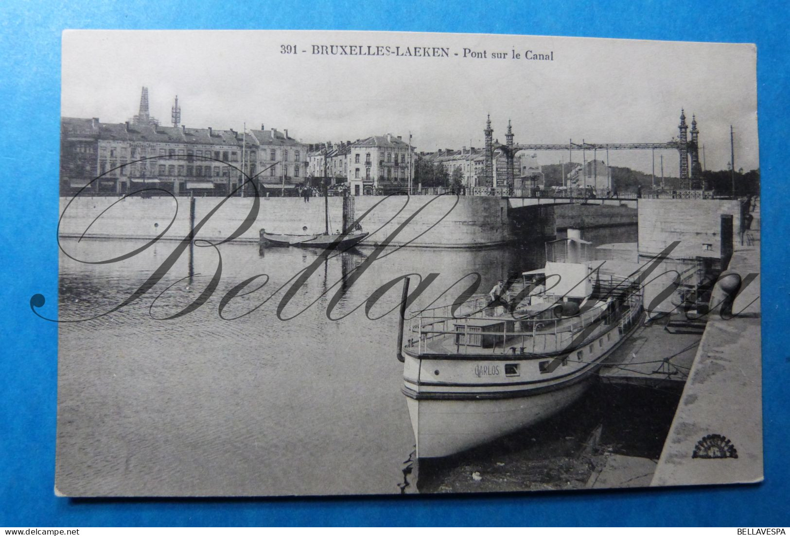 Bruxelles Pont Sur Le Canal  & Bassin Vergote Peniche Binnenvaart - Embarcaciones