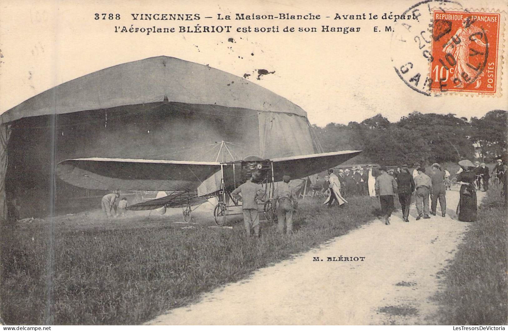 PRECURSEURS - VINCENNES - L'Aéroplane BLERIOT Est Sorti De Son Hangar - Edit E Malcuit - Carte Postale Ancienne - ....-1914: Precursori