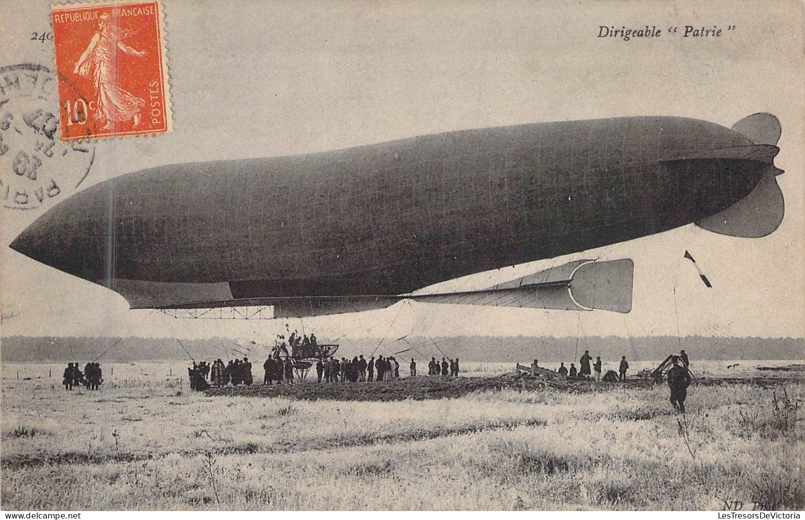 DIRIGEABLES - Dirigeable " Patrie "- Carte Postale Ancienne - Airships