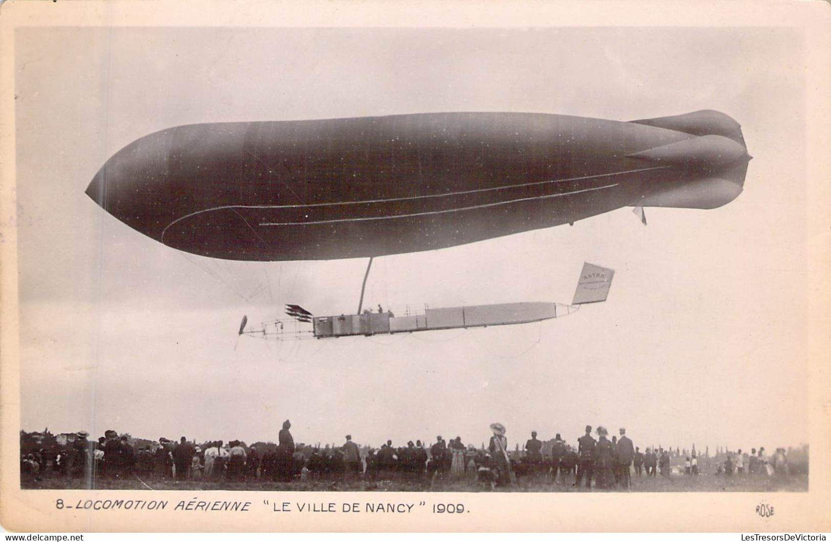 DIRIGEABLES - LOCOMOTION AERIENNE " Le Ville De Nancy " - 1909 - Carte Postale Ancienne - Luchtschepen