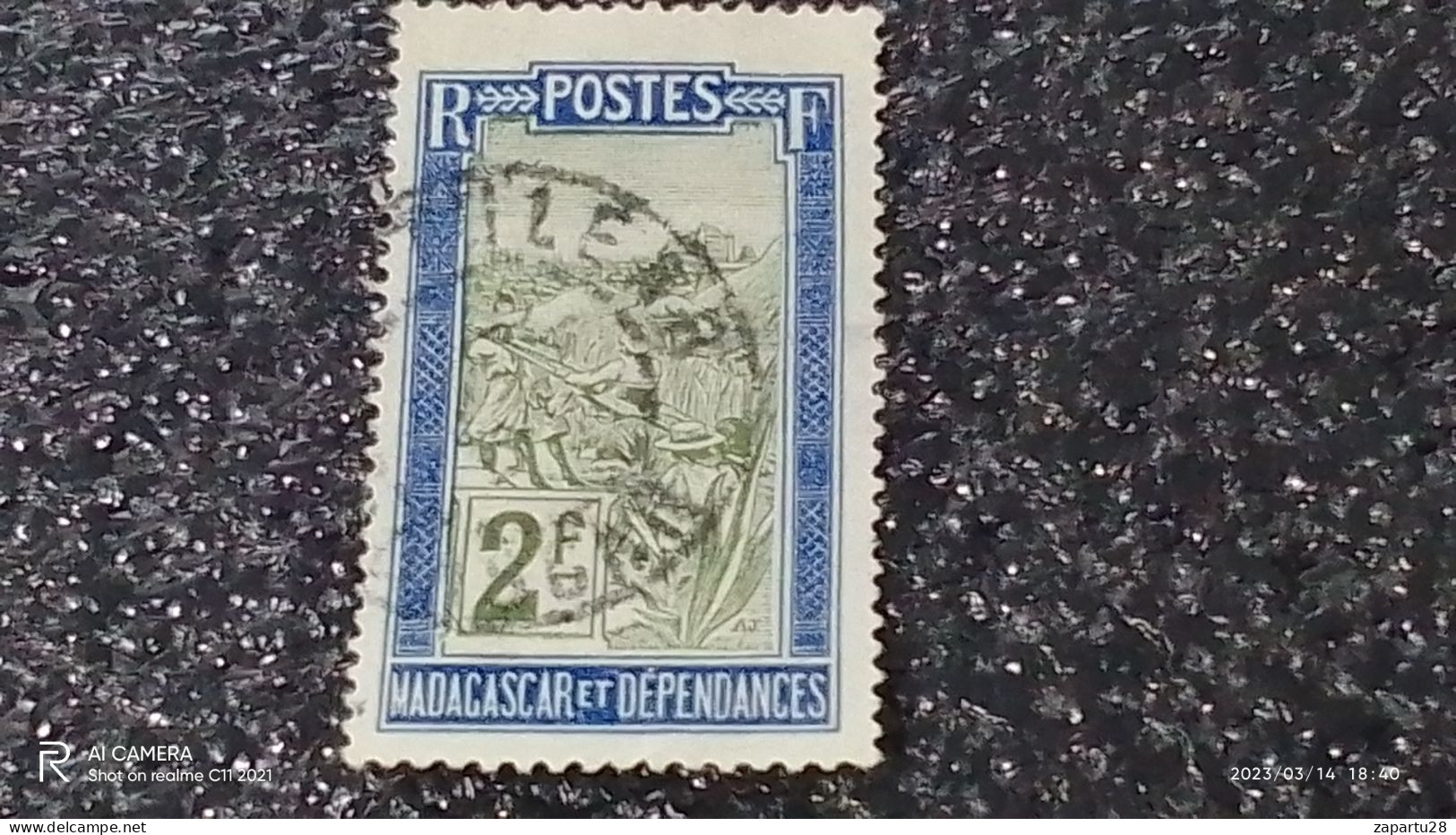 MADAGASKAR---  -1908-        2FR   USED- - Gebraucht