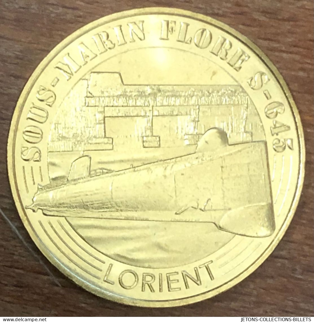 56 LORIENT SOUS-MARIN FLORE MÉDAILLE SOUVENIR MONNAIE DE PARIS 2019 JETON TOURISTIQUE MEDALS COINS TOKENS - 2019