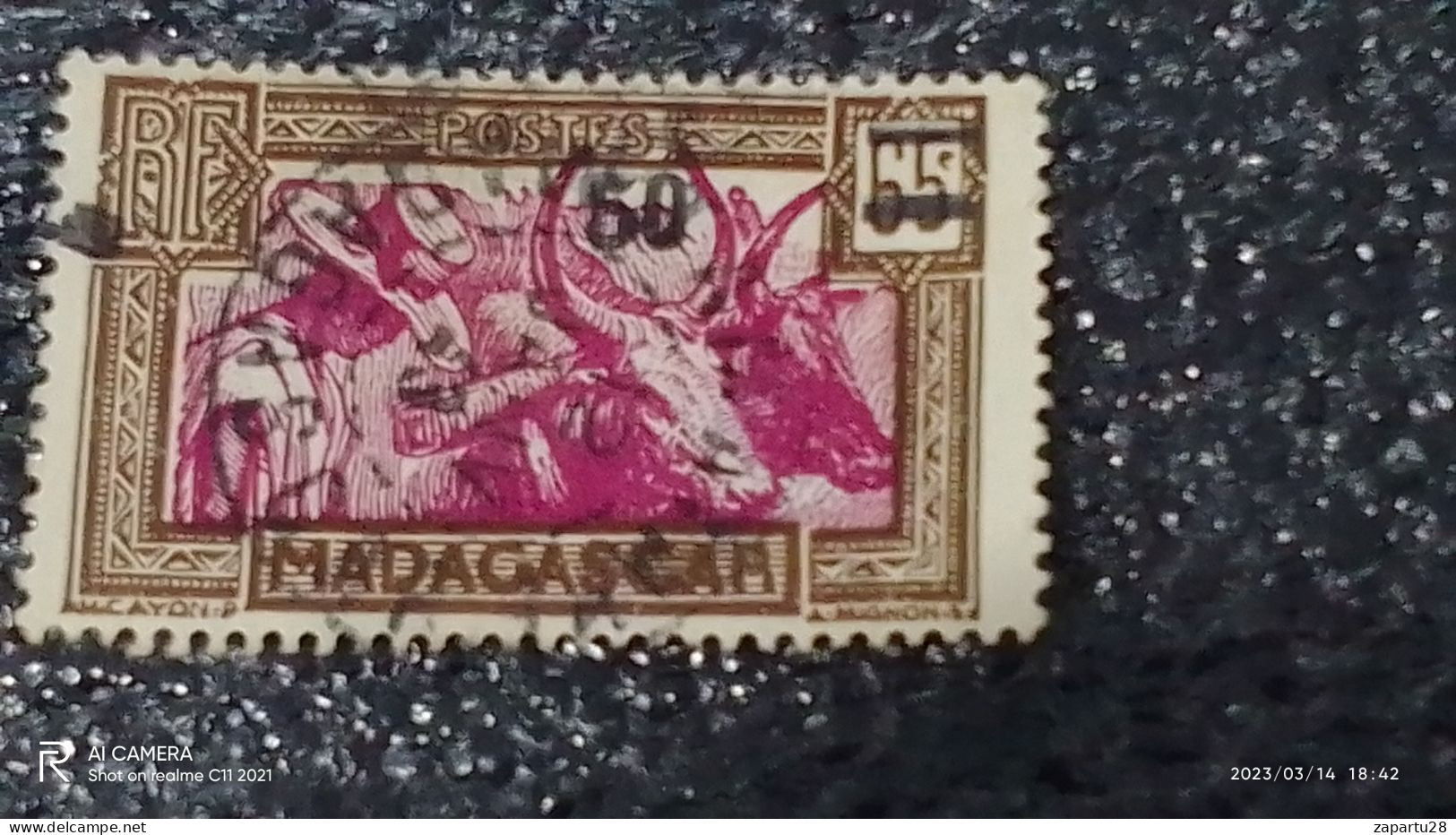 MADAGASKAR---  -1940-50-     50C   USED- - Gebraucht