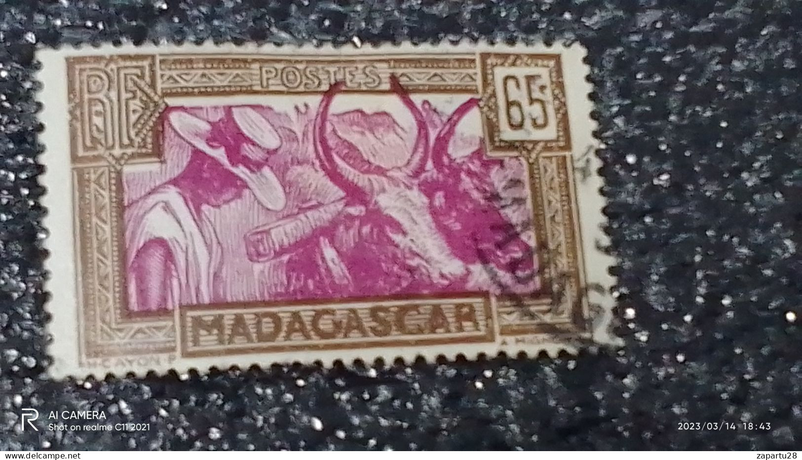 MADAGASKAR---  -1940-50-     65C   USED- - Gebraucht