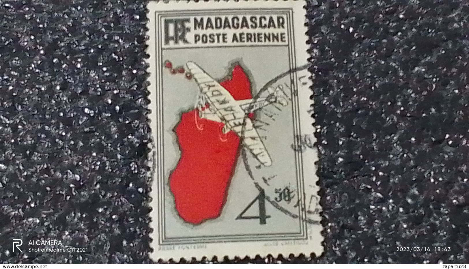 MADAGASKAR---  -1940-50-     4.50FR   USED- - Oblitérés