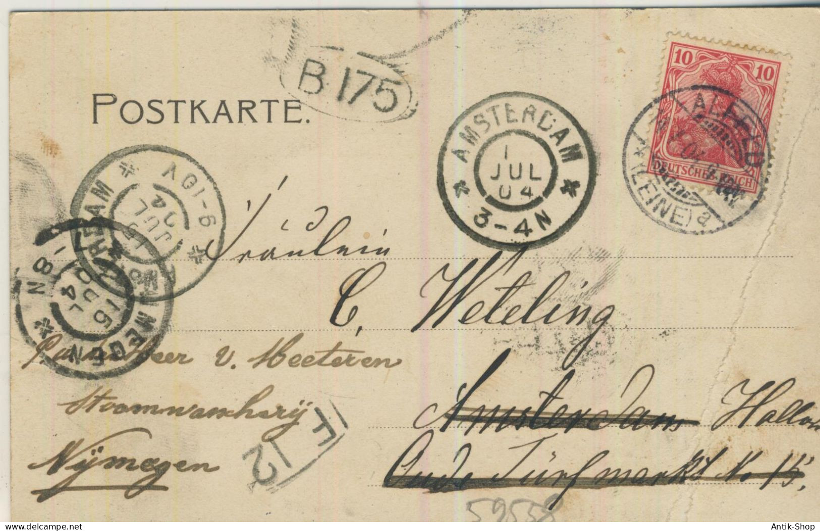 Blick Auf Ahlfeld A. L. Vom Schlehberge Gesehen - Von 1904 (59558) - Alfeld