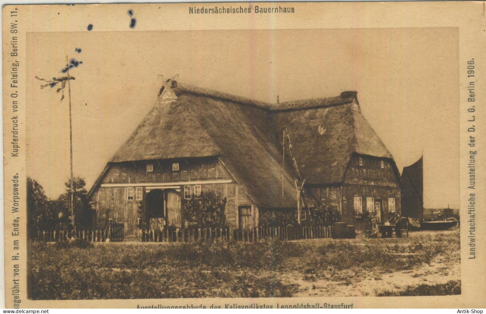 Niedersächsisches Bauernhaus - Ausstellungsgebäude Des Kalisydikates Leopoldshall-Stassfurt - Von 1906 (59560) - Stassfurt