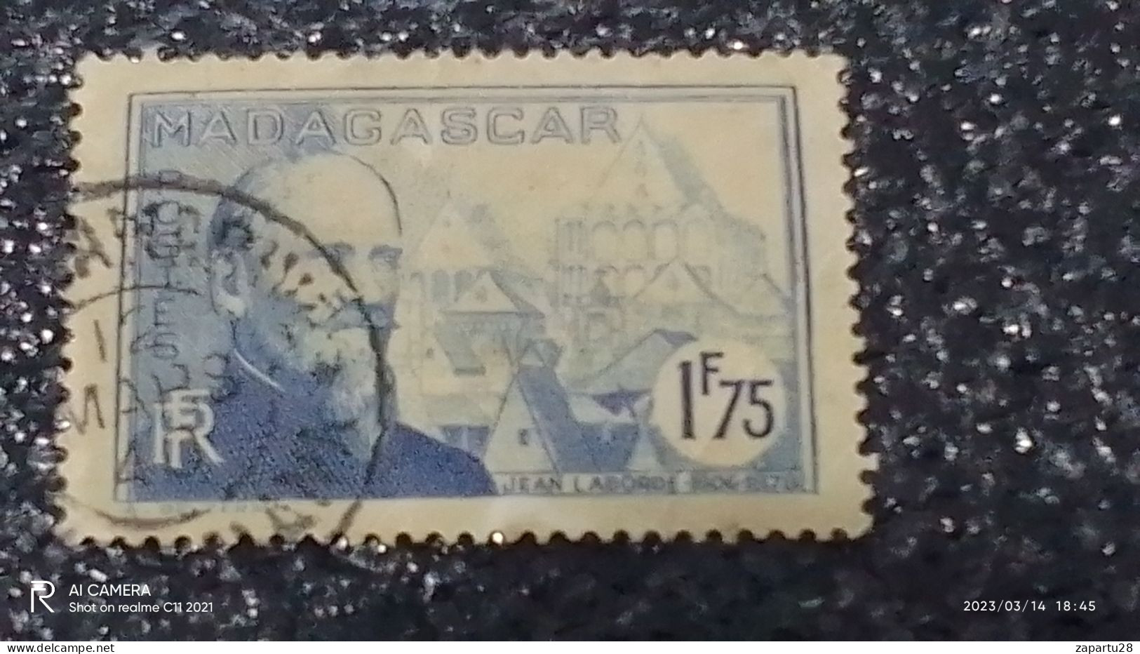 MADAGASKAR---  -1930-40-     1.75FR.   USED- - Usados