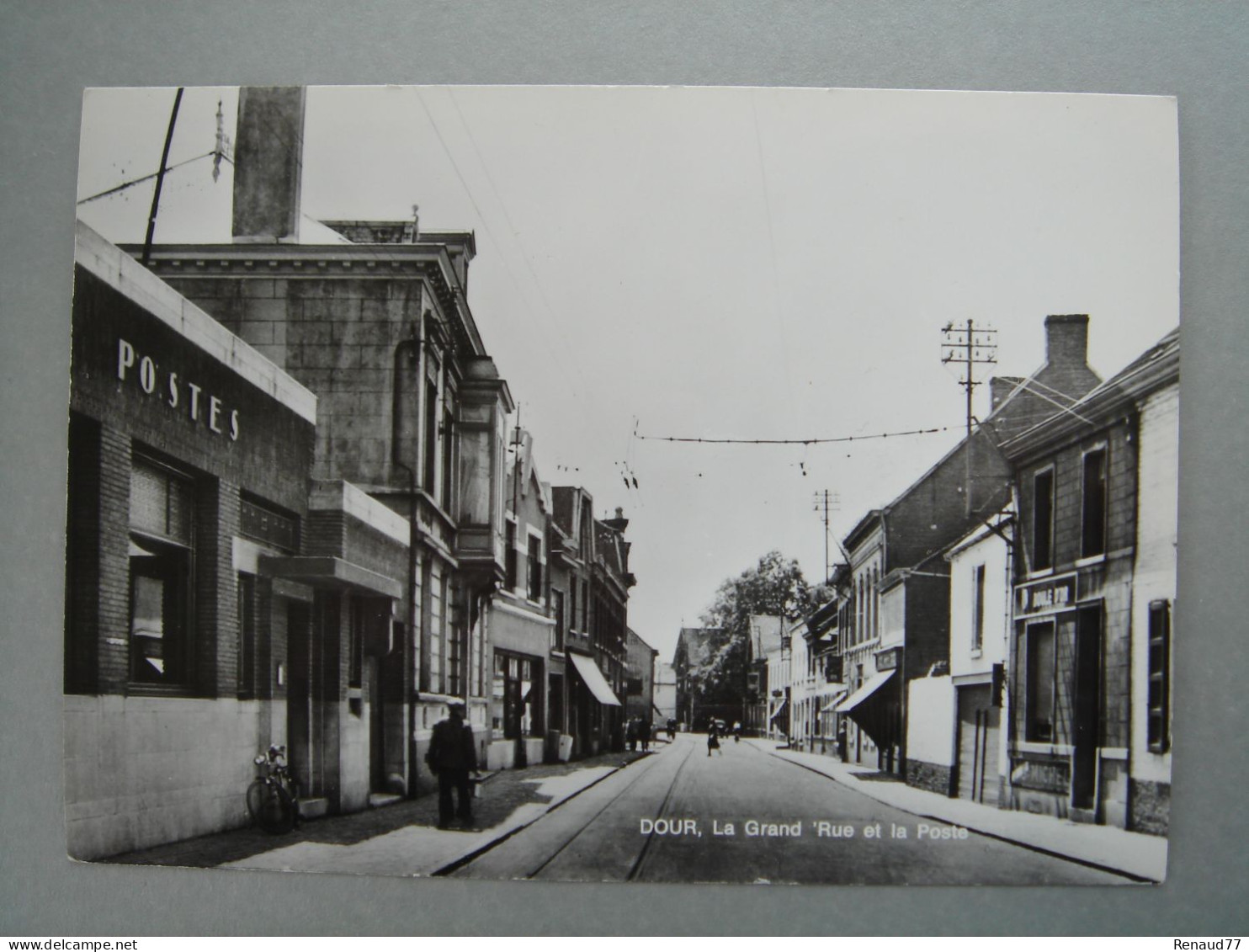 Dour - La Grand Rue Et La Poste - Dour