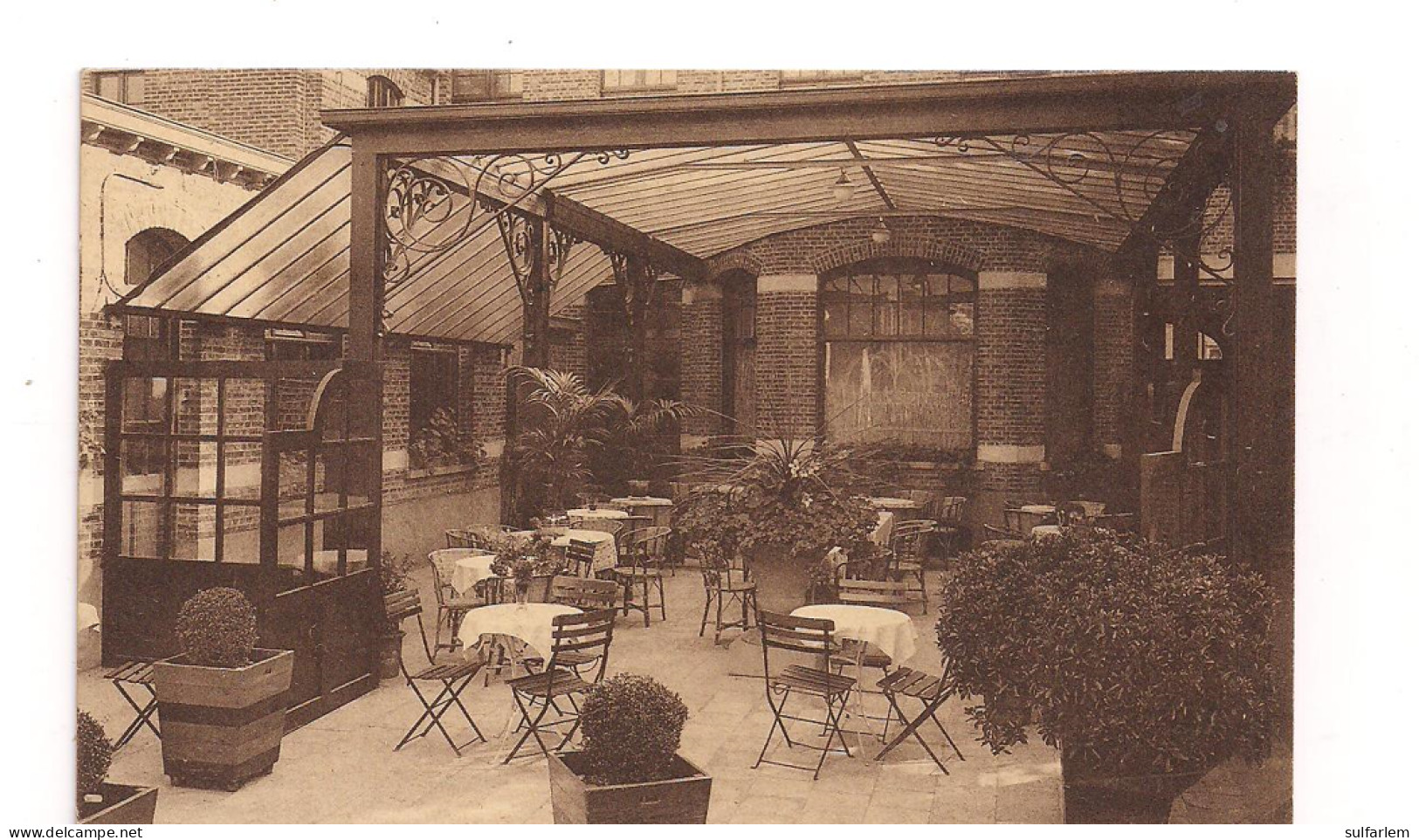 Carte Postale WESTERLOO. Hôtel "VALKENHOF". Terrasse Couverte. - Westerlo