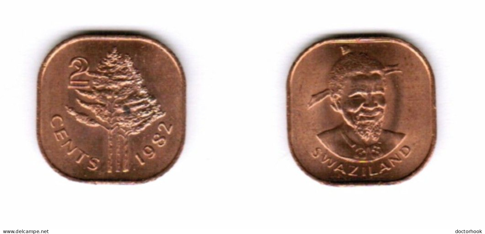 SWAZILAND   2 CENTS 1982 (KM # 8) #7070 - Swaziland