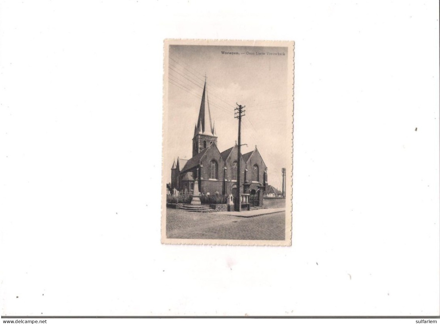 Carte Postale WORTEGEM. Eglise. - Wortegem-Petegem