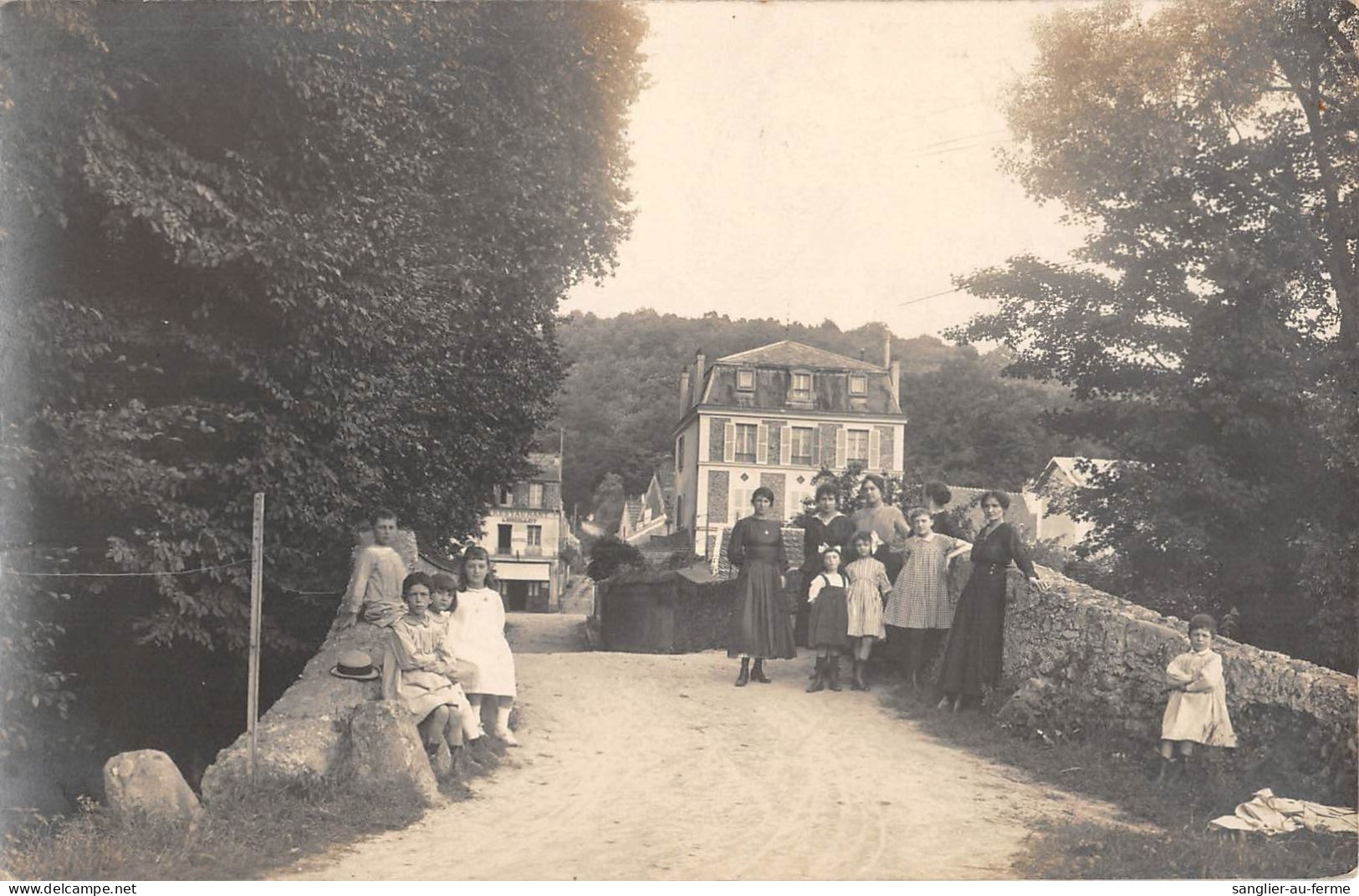 CPA 91 LE PONT DE COURCELLE SUR YVETTE / CARTE PHOTO - Sonstige & Ohne Zuordnung