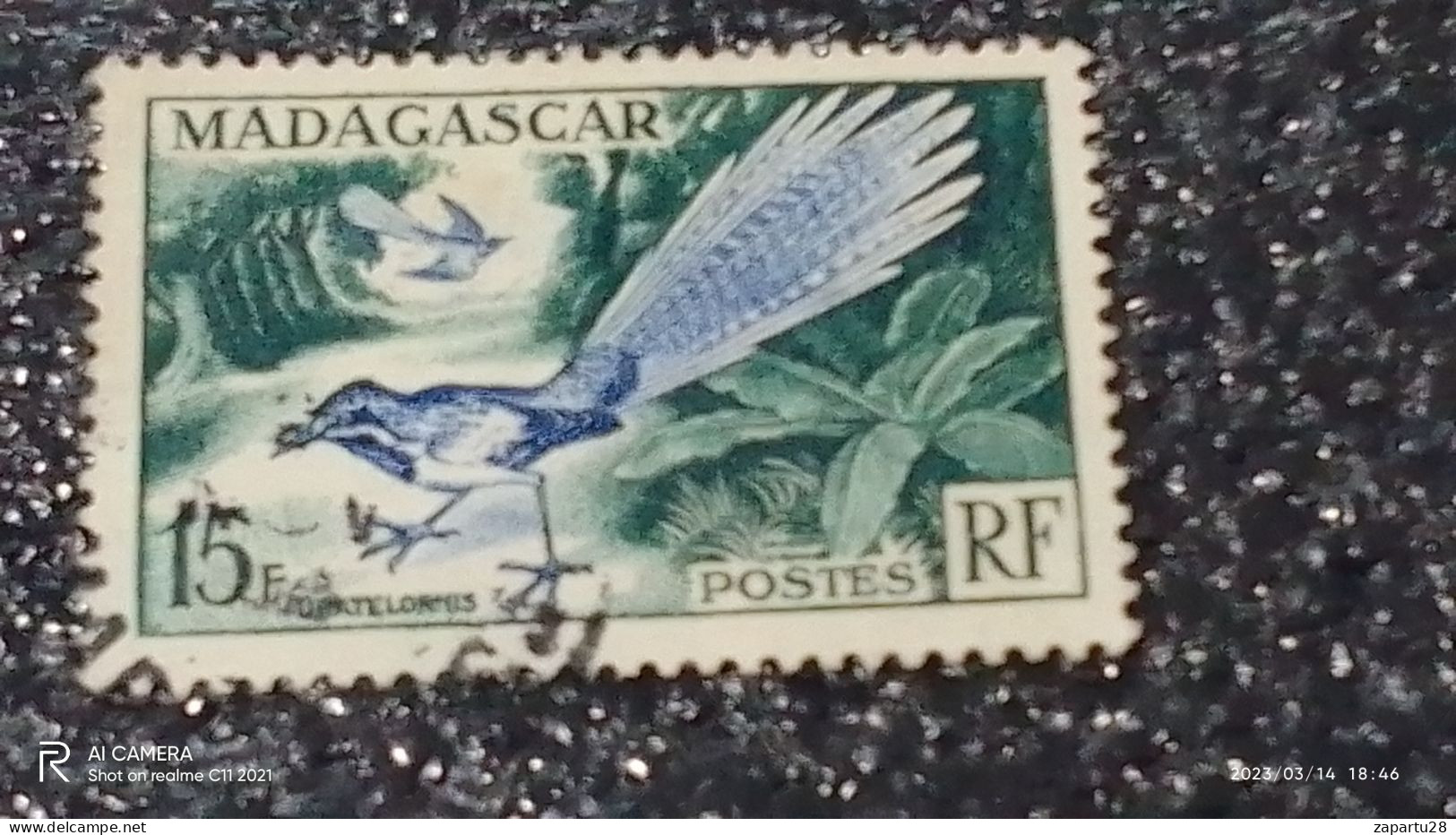 MADAGASKAR---  -1946--50-    15FR.   USED- - Usados