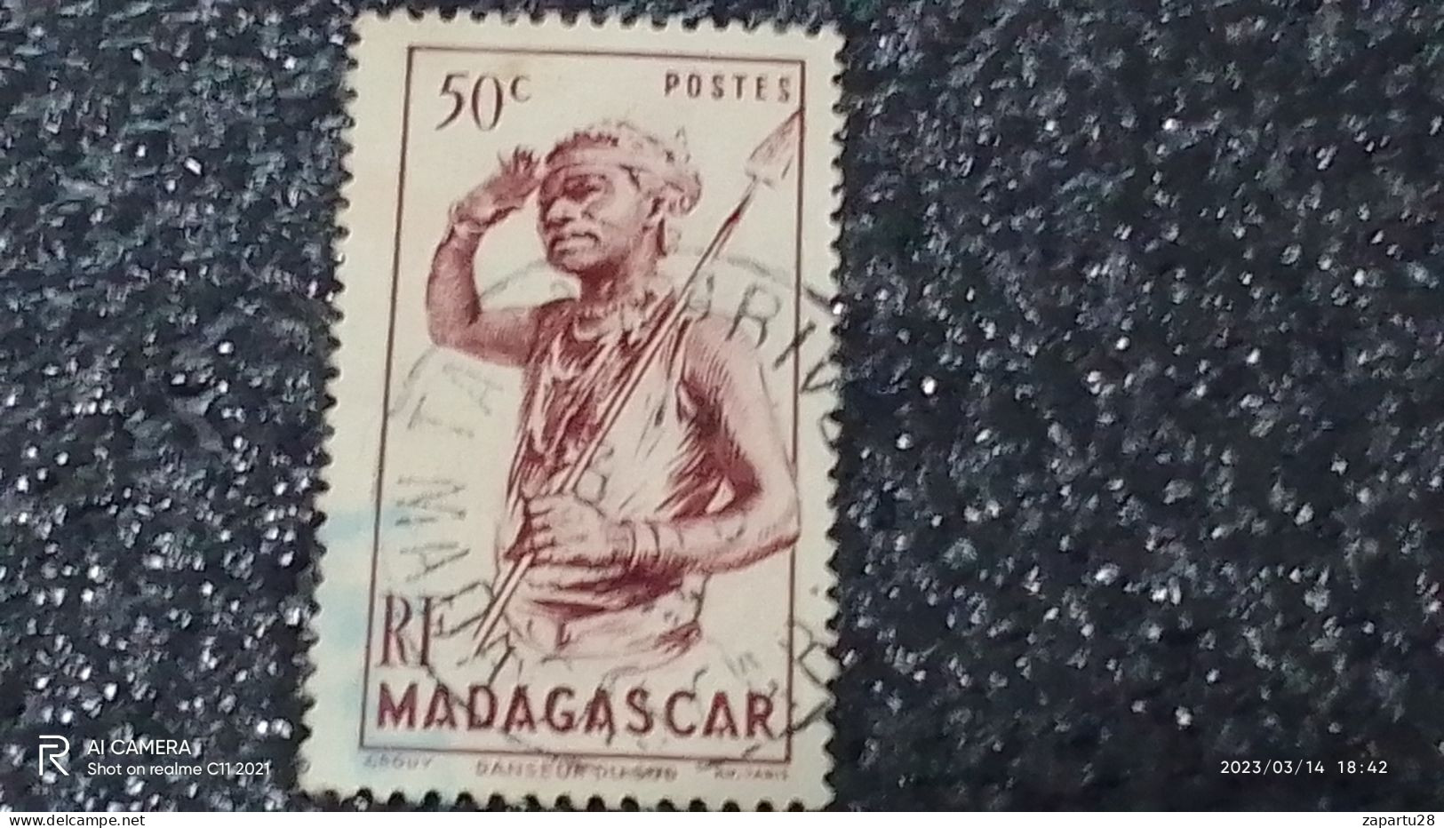 MADAGASKAR---  -1946--50-   50C   USED- - Used Stamps