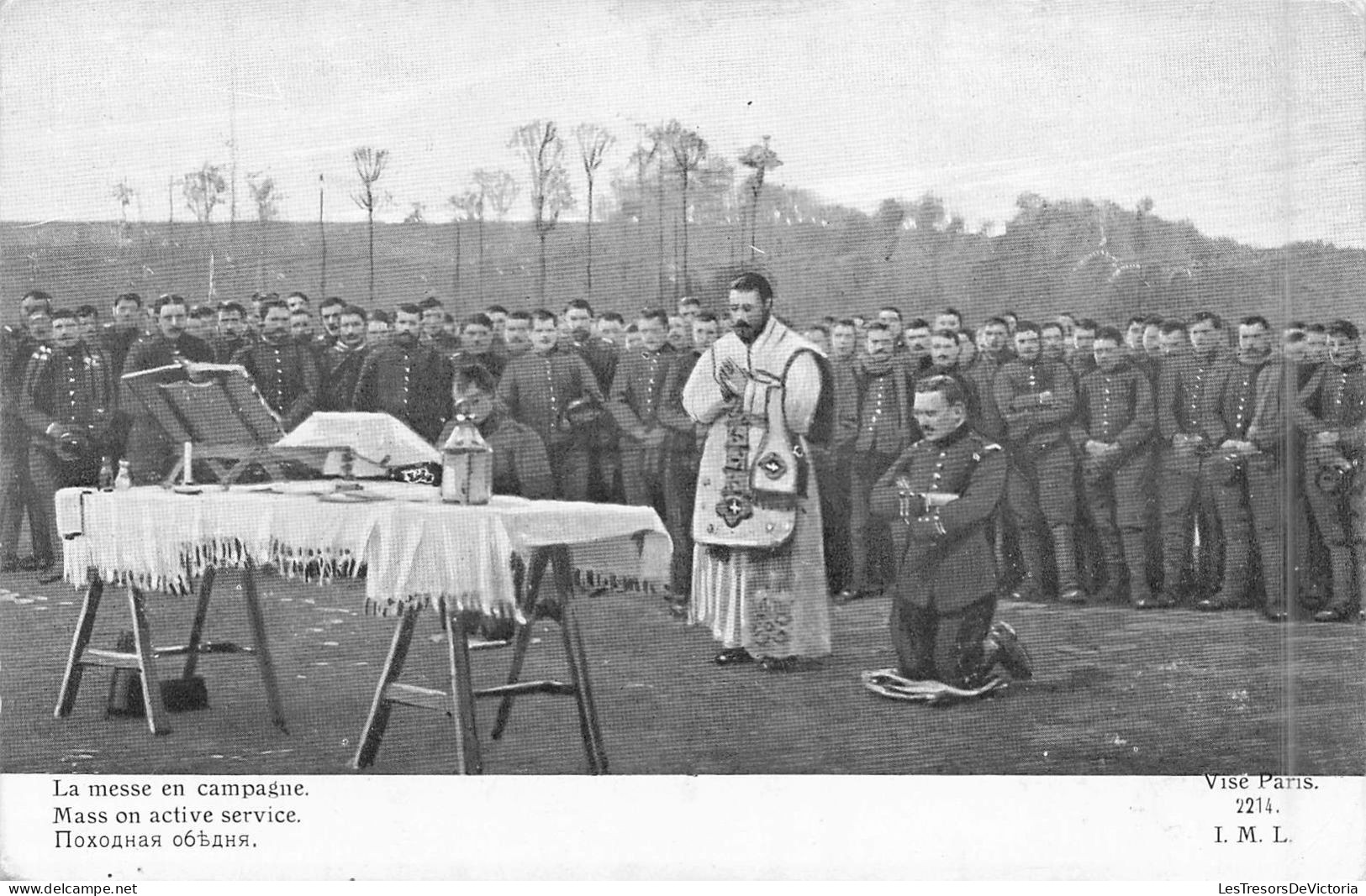 Militaria - La Messe En Campagne - Guerre Européenne De 1914/15 - Edition Patriotique - Carte Postale Ancienne - Patriotiques