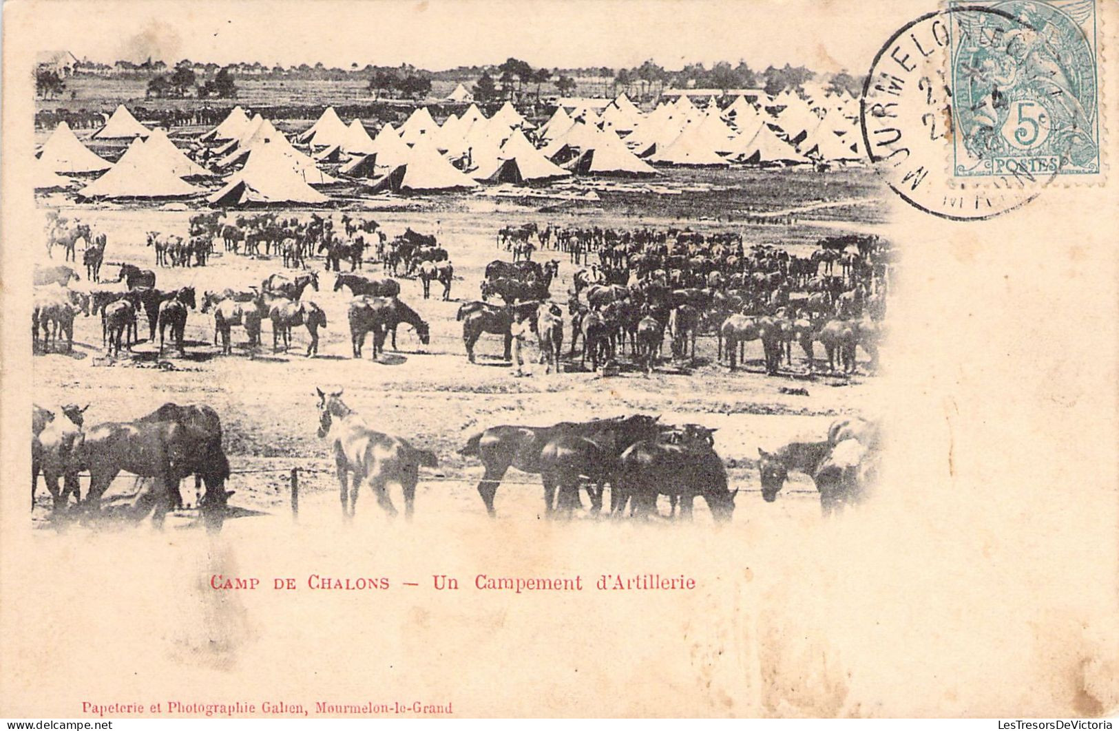 CASERNES - Camp De Chalons - Un Campement D'Artillerie - Carte Postale Ancienne - Casernas