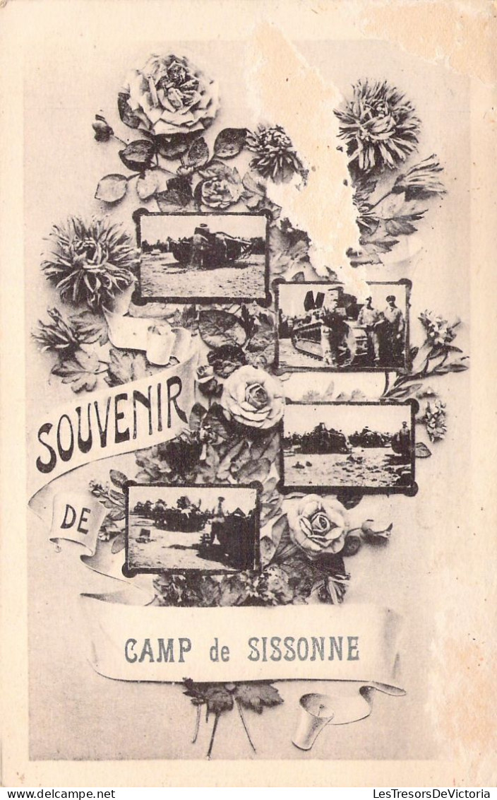 CASERNES - Souvenir De Camp De Sissonne - Edition Douet - Carte Postale Ancienne - Casernes