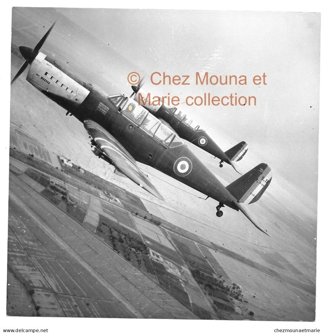 2 AVIONS BIPLACE SIPA S12 - PHOTO 18X18 CM - Aviation