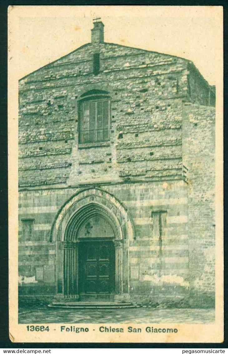 CLS225 - FOLIGNO CHIESA SAN GIACOMO 1920 CIRCA - Foligno