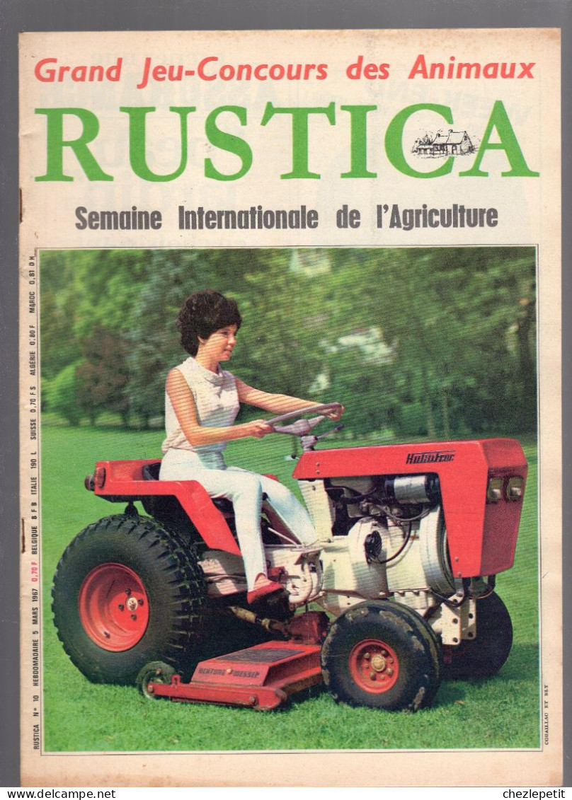 RUSTICA N°10 1967 Moto Jardinage Muguet Potager En Mars Laitues Oies Le Cerf - Jardinería