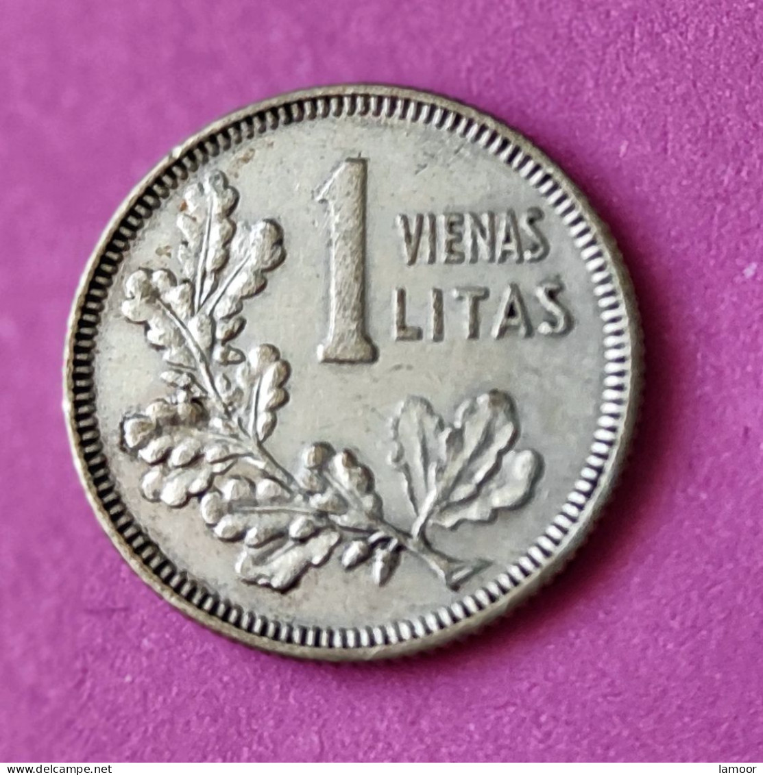 1 Litas 1925 Silber Münze Original Silber - Lituania