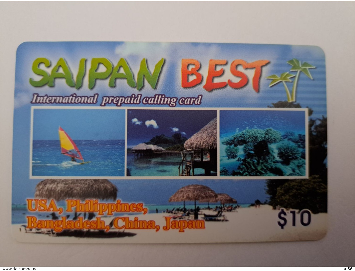 GUAM/ SAIPAN  PHONECARD $10,-  Fine Used  ** 12929  ** - Guam