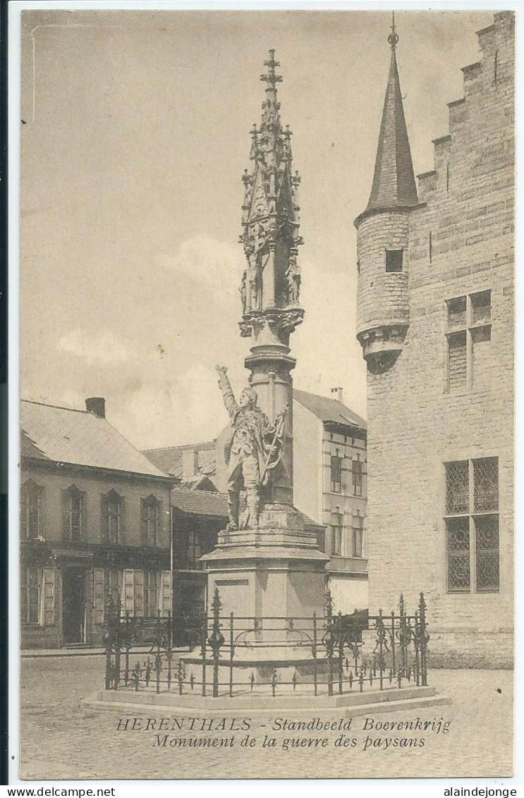 Herentals - Herenthals - Standbeeld Boerenkrijg - Monument De La Guerre Des Paysans - 1925 - Herentals